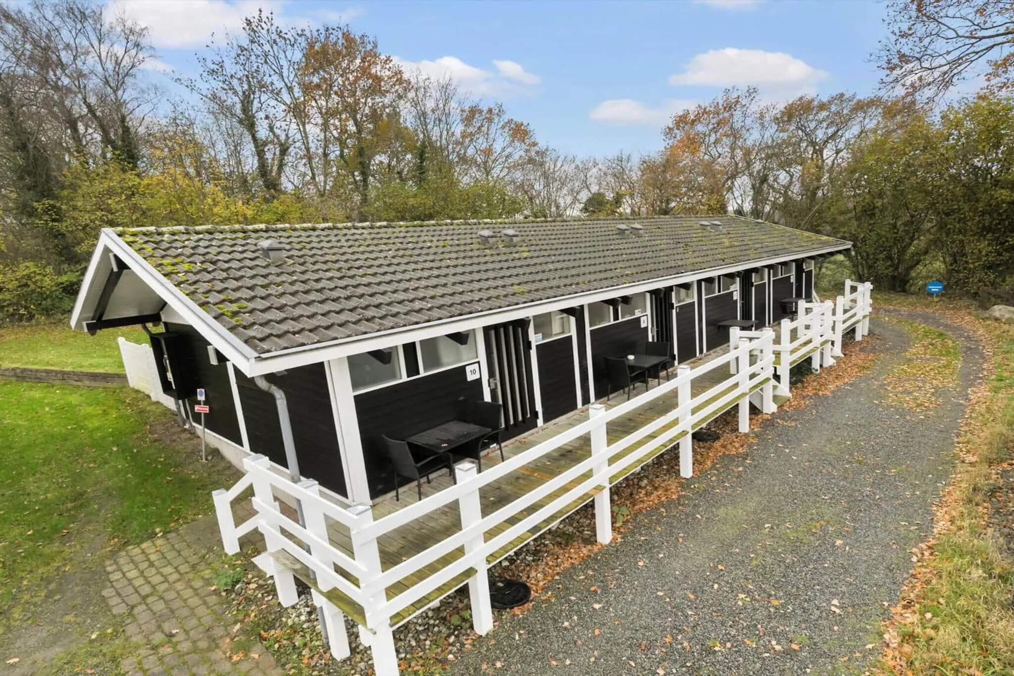 Internet Access DSL, Kitchen(cooker(2 ring stoves), coffee machine, fridge(+ freezer)), Living/bed room(2x single bed, TV(german television channels, danish TV channels (DR1 and TV2), norvegian TV channels , swedish TV channels), chromecast), bathroom(washbasin, shower, toilet), heating(electric), terrace, garden furniture