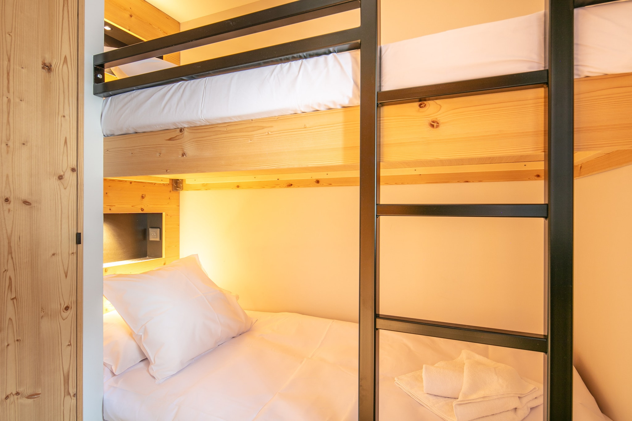Les Hauts de Vaujany -Appartement 4 piÃ¨ces avec coin nuit 10 personnes - Slaapkamer