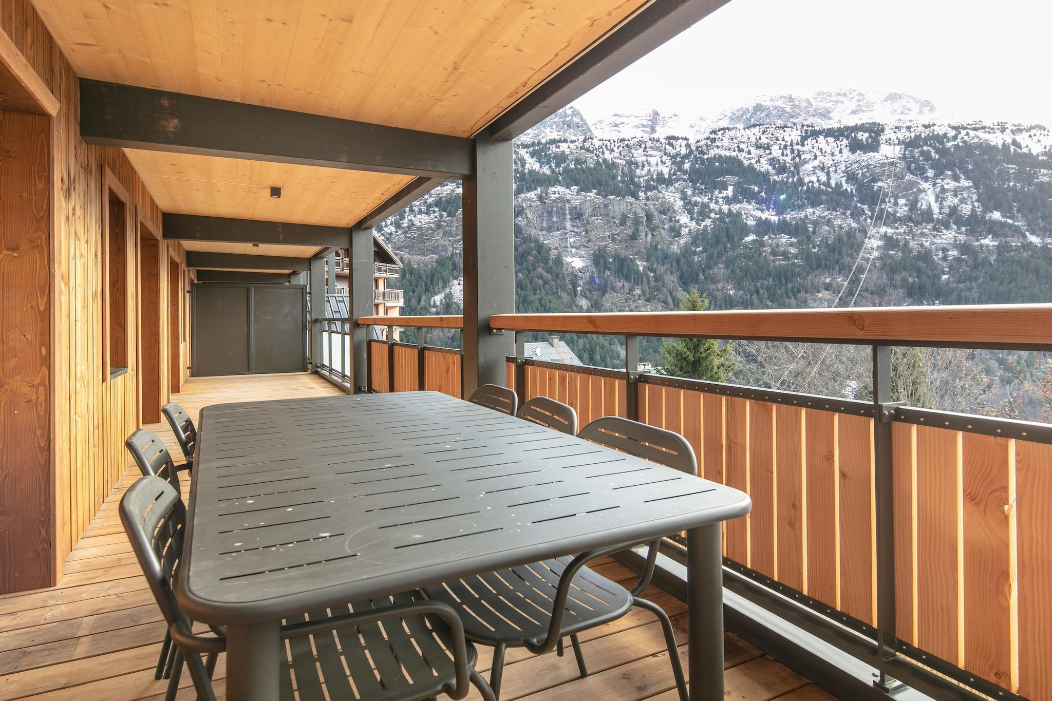Les Hauts de Vaujany -Appartement 3 piÃ¨ces 6 personnes - Terrasbalkon