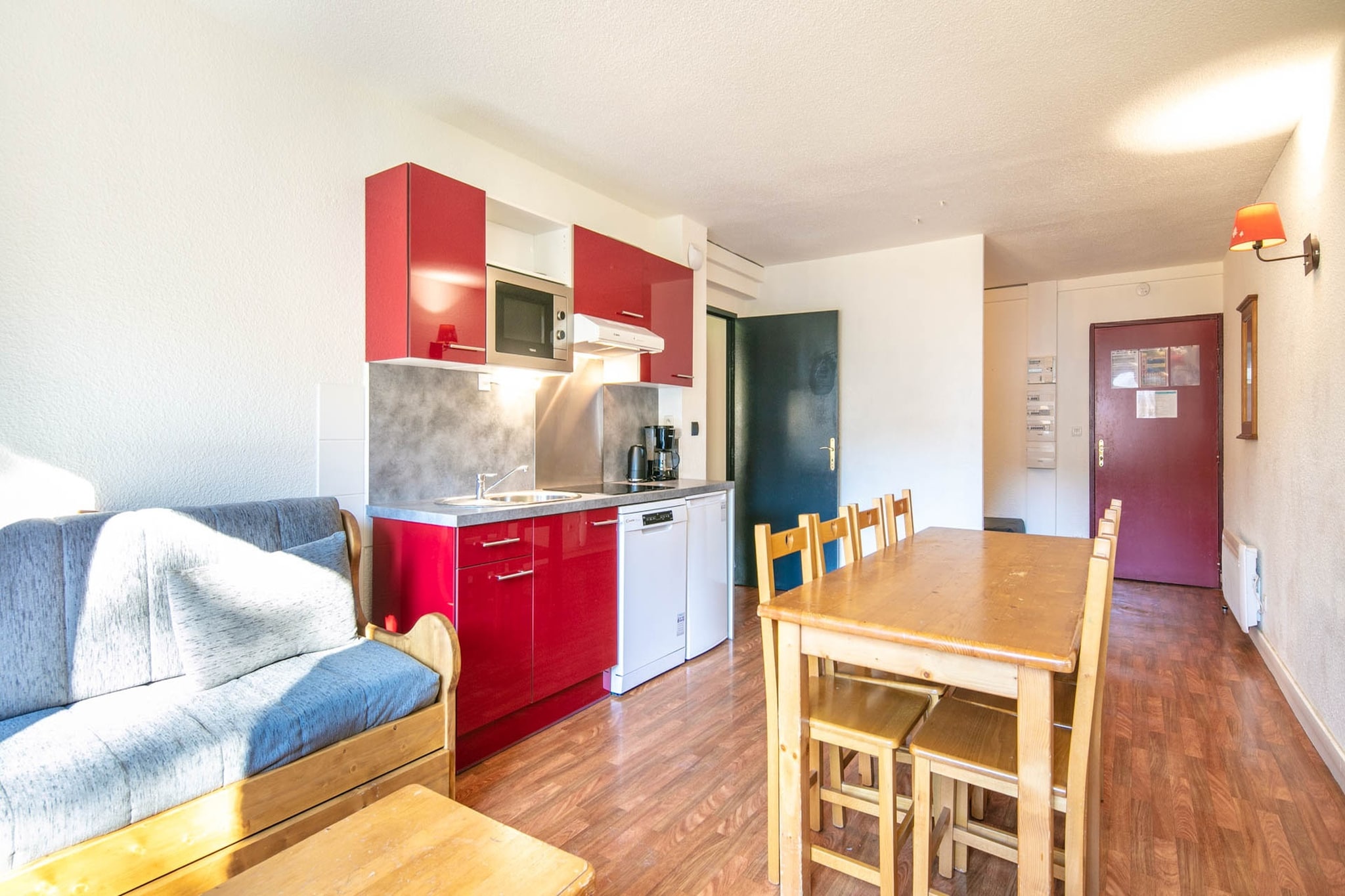 L'Edelweiss - Appartement 2 piÃ¨ces avec coin nuit 8 personnes - Woonkamer