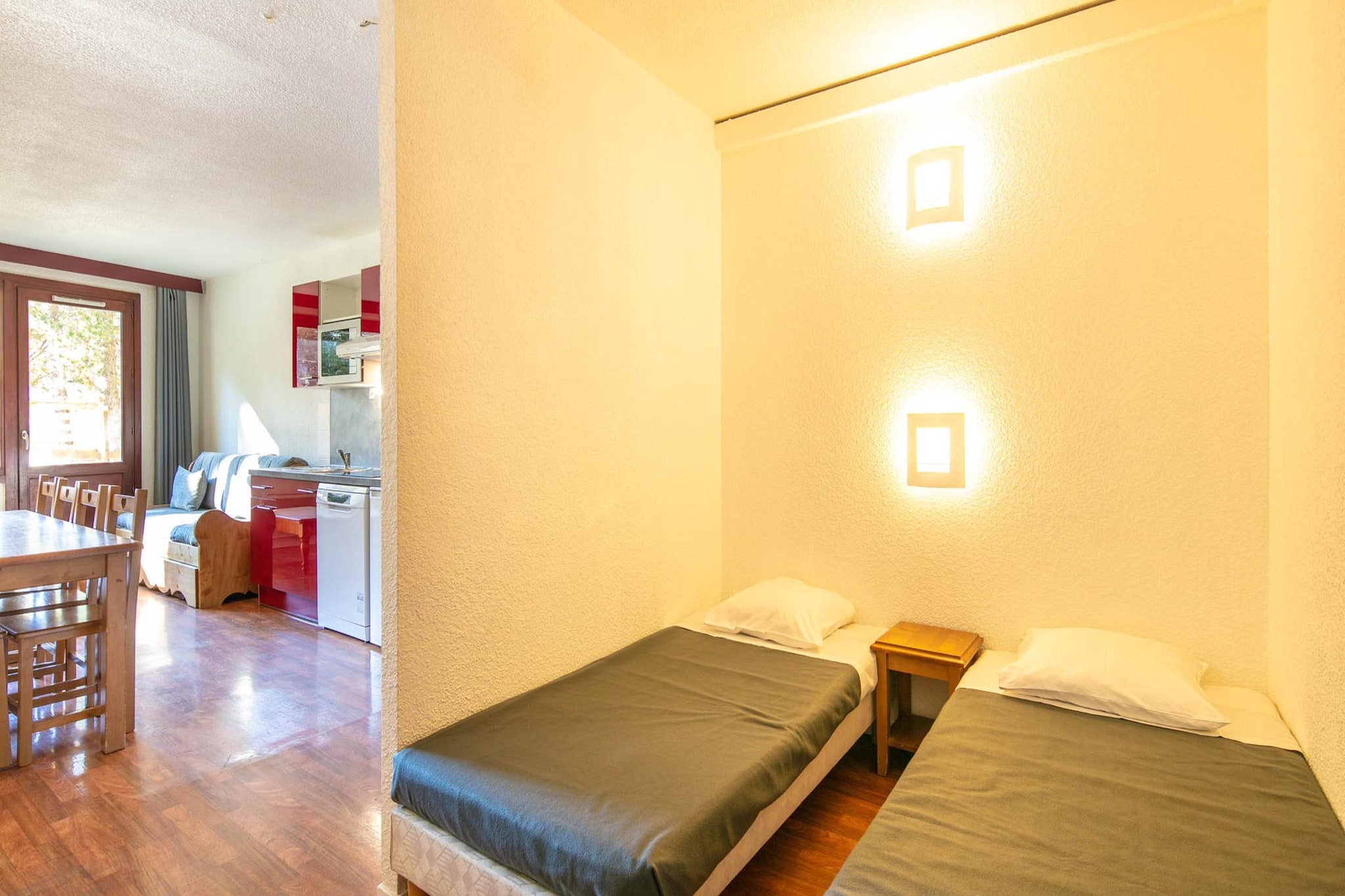 L'Edelweiss - Appartement 2 piÃ¨ces avec coin nuit 8 personnes - Slaapkamer