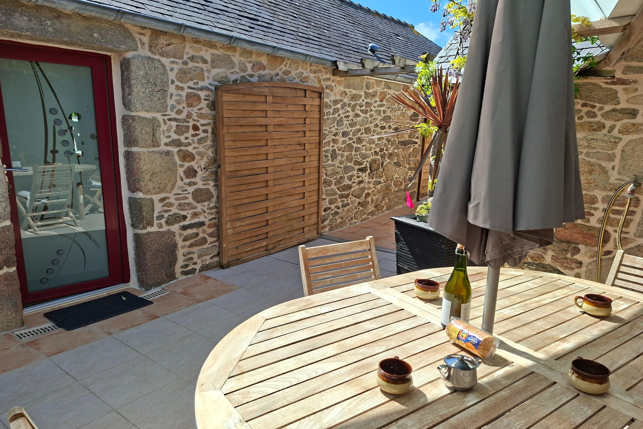 Bretonisches Steinhaus Landéda - Terrace balcony