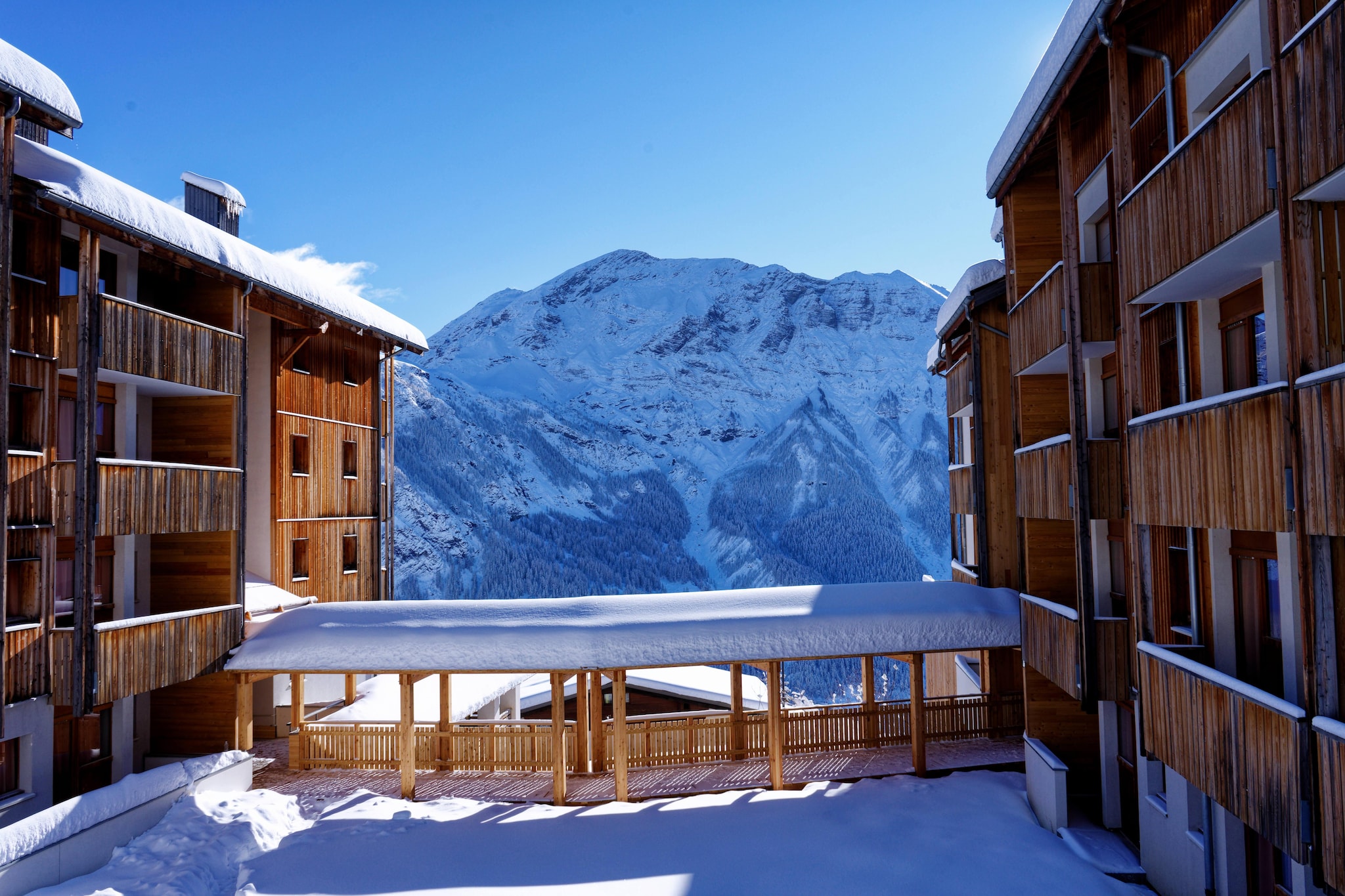 Les Etoiles d'Orion - Studio 4 personnes avec coin nuit - vue montagne - Außenbereich Winter