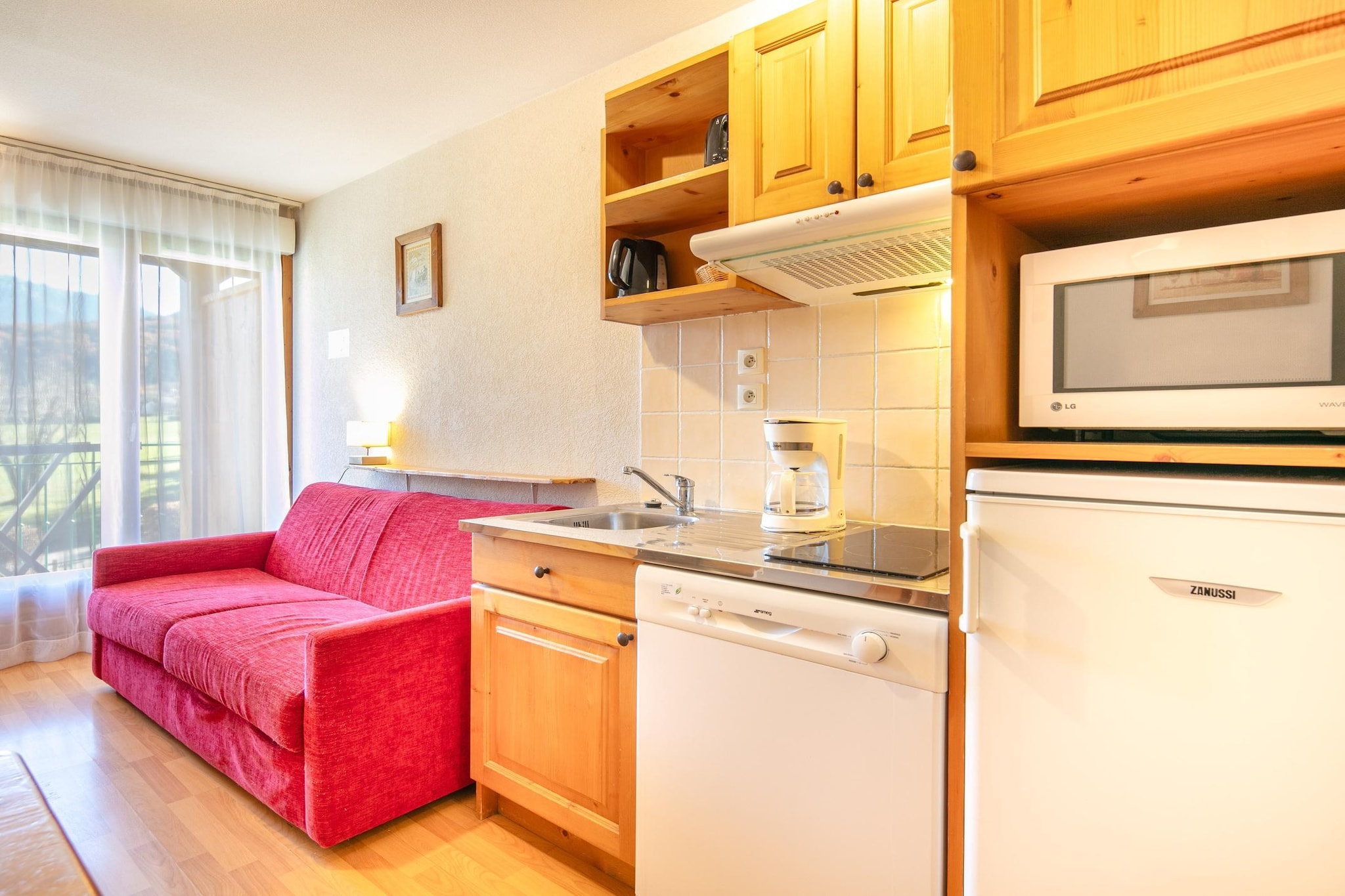 RÃ©sidence Le Birdie Studio avec coin nuit 5 personnes - Keuken