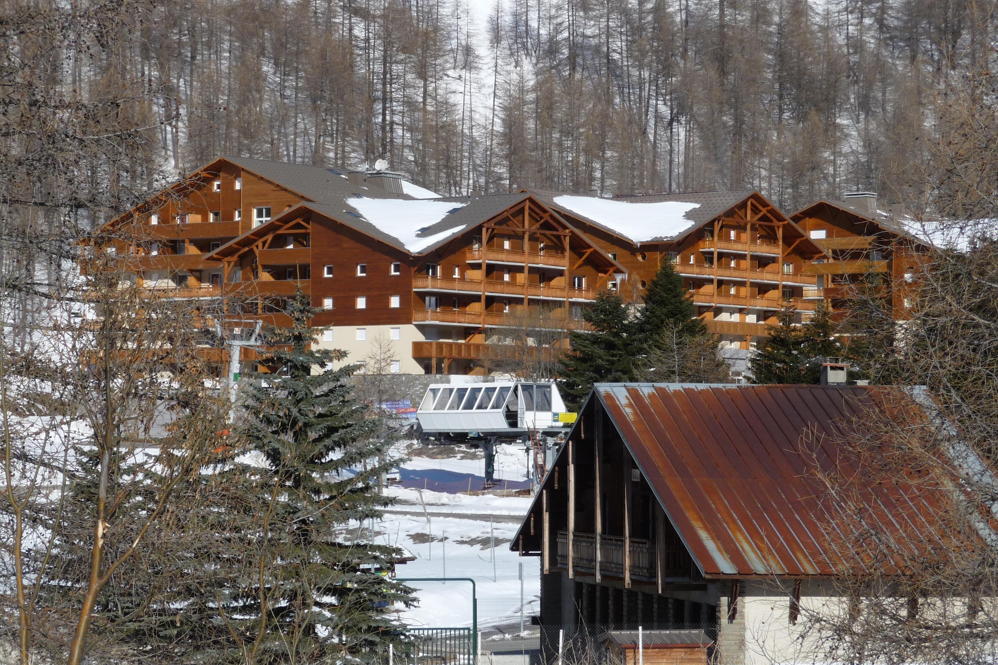 Les Chalets du Verdon - Studio avec coin nuit 4 personnes - Exterieur winter