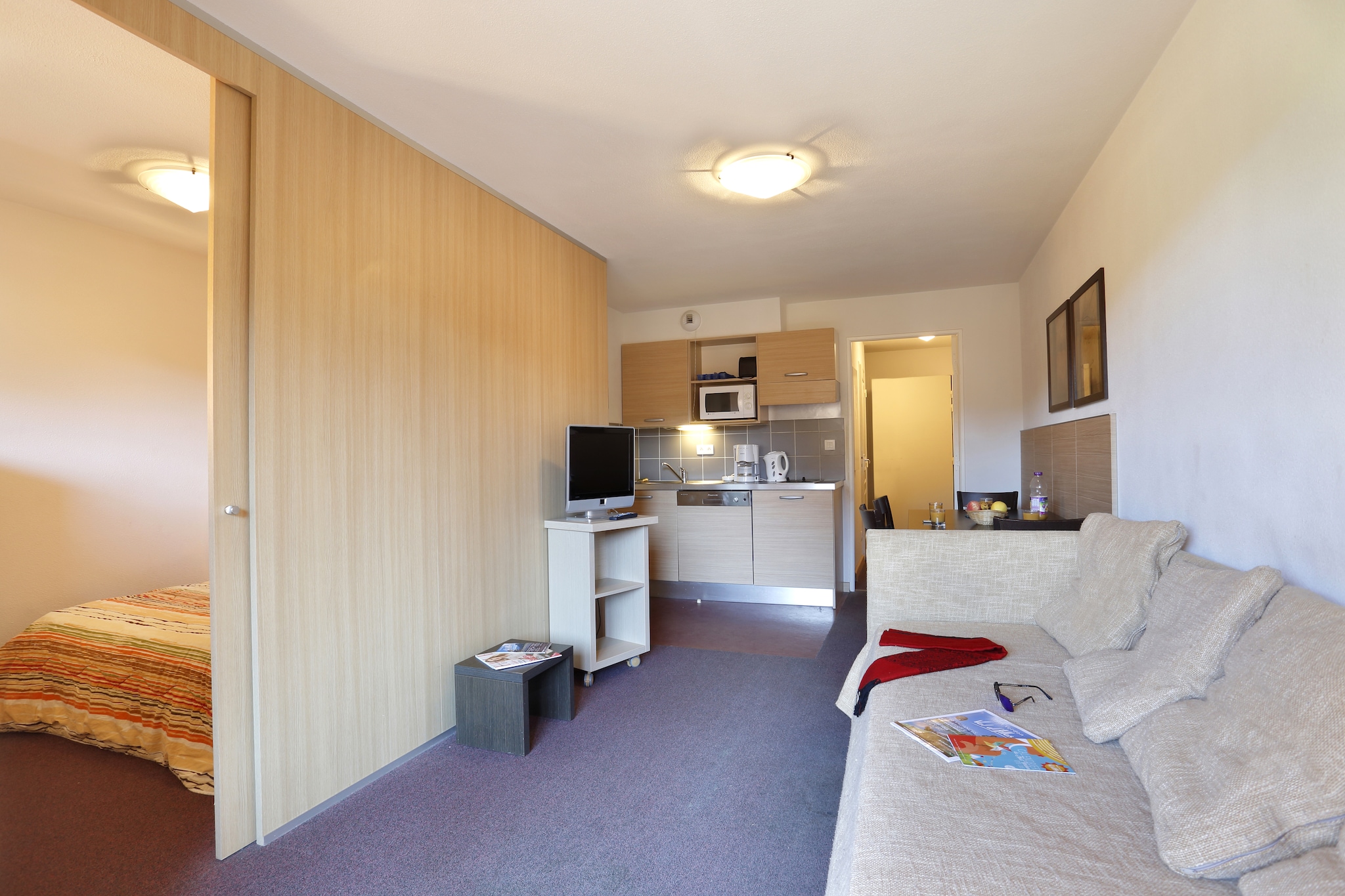 Les Chalets du Verdon - Appartement 2 pièces 4 personnes - Woonkamer