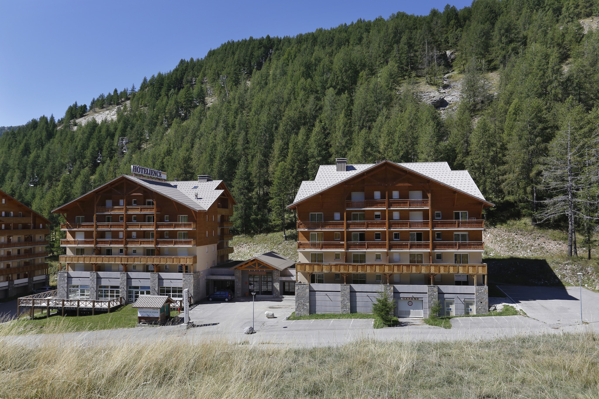 Les Chalets du Verdon - Appartement 2 pièces avec coin nuit 5 personnes - Buitenkant zomer