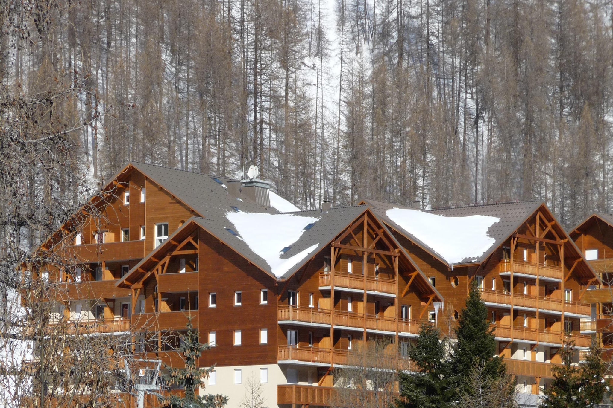 Les Chalets du Verdon - Appartement 2 pièces avec coin nuit 6 personnes - Außenbereich Winter