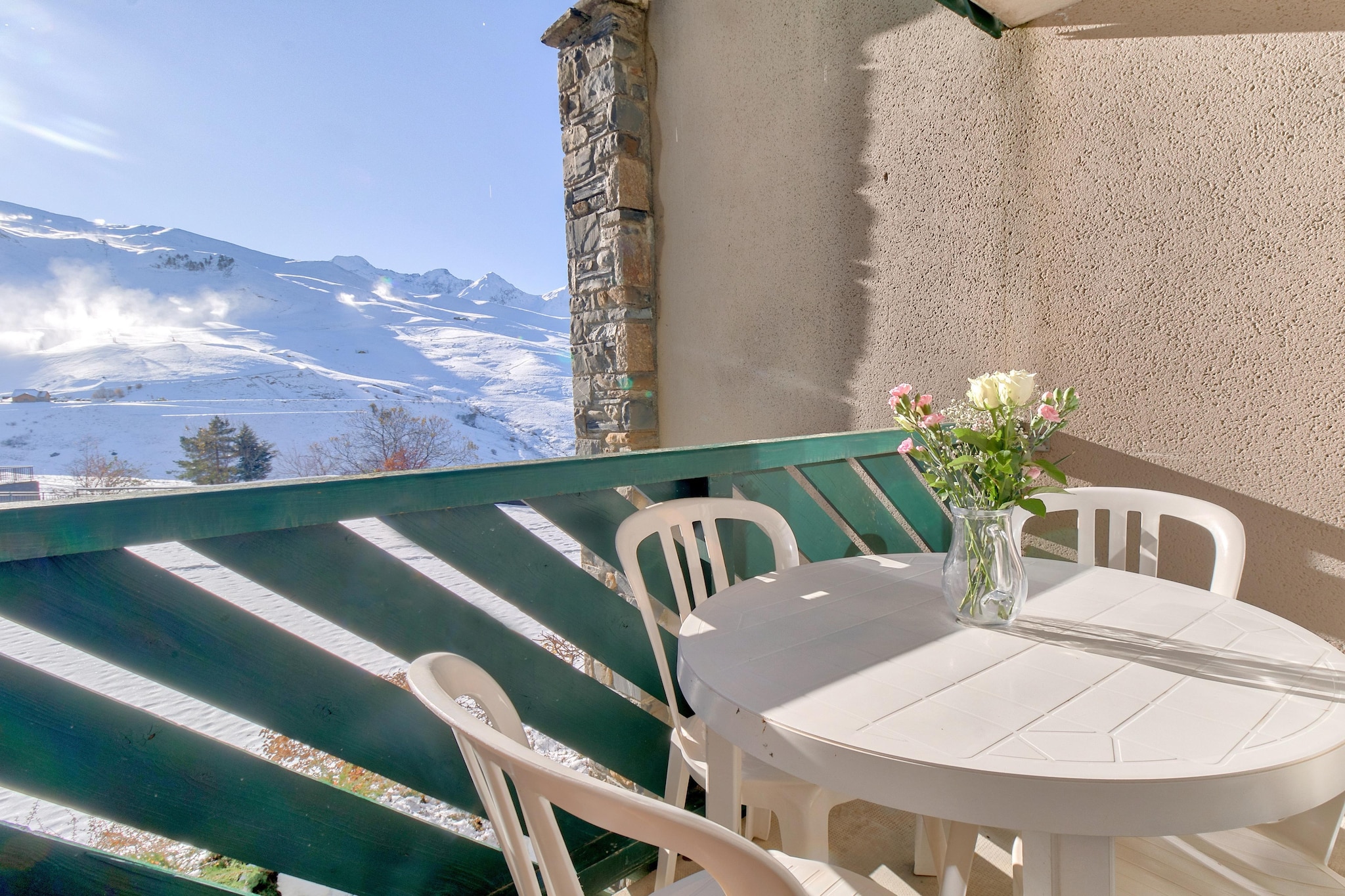 Les Balcons du Soleil-Studio 4 personnes avec coin nuit - Terrasbalkon