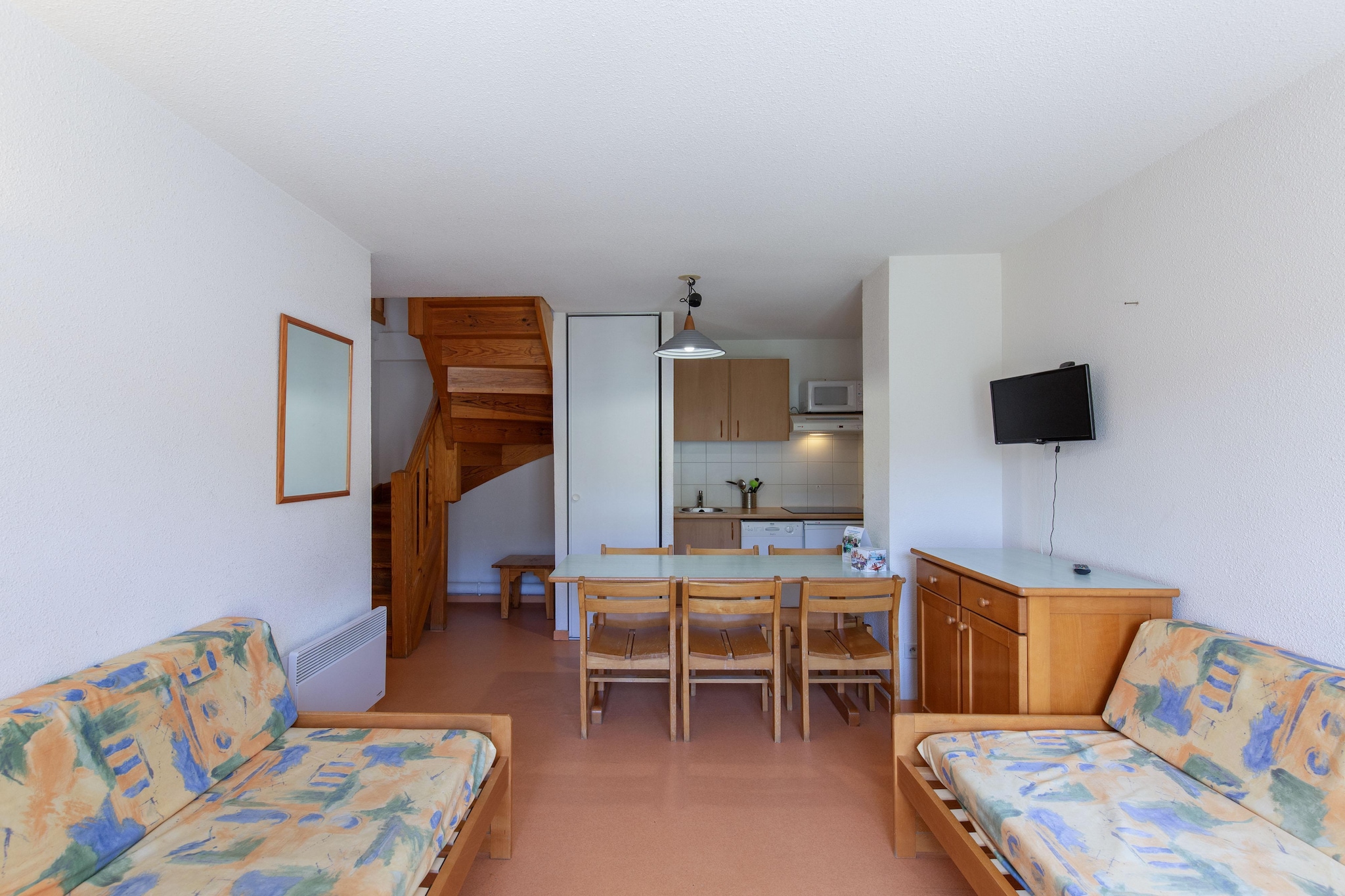 Les Balcons du Soleil-Appartement 2 piÃ¨ces avec coin nuit 6 personnes - Woonkamer