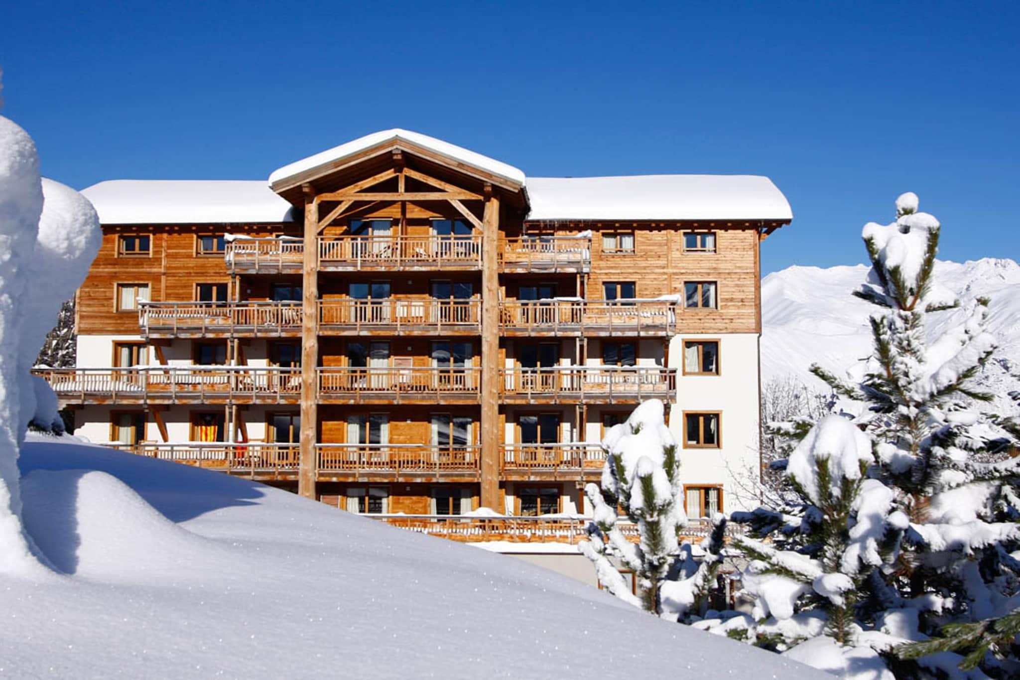RÃ©sidence l'Alba Appartement 4 piÃ¨ces avec coin nuit 8 personnes - PMR - Exterieur winter