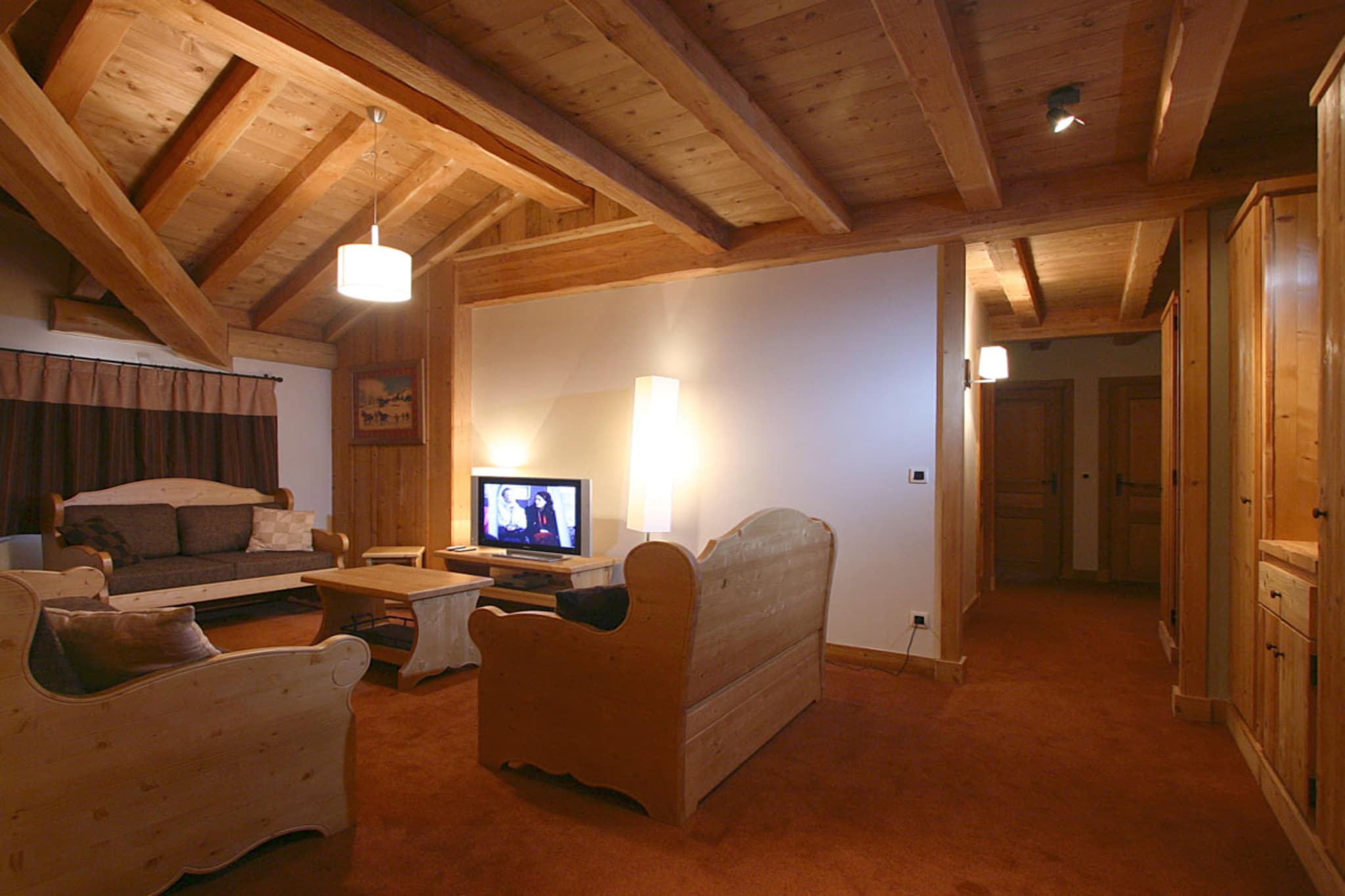 RÃ©sidence l'Alba Appartement 5 piÃ¨ces avec coin nuit 10 personnes - Woonkamer