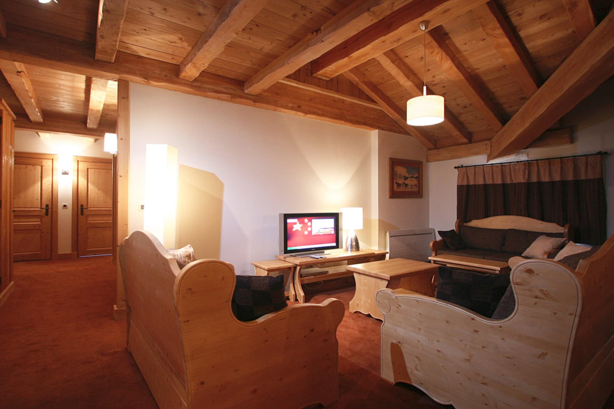 RÃ©sidence l'Alba Appartement 5 piÃ¨ces avec coin nuit 10 personnes - Woonkamer