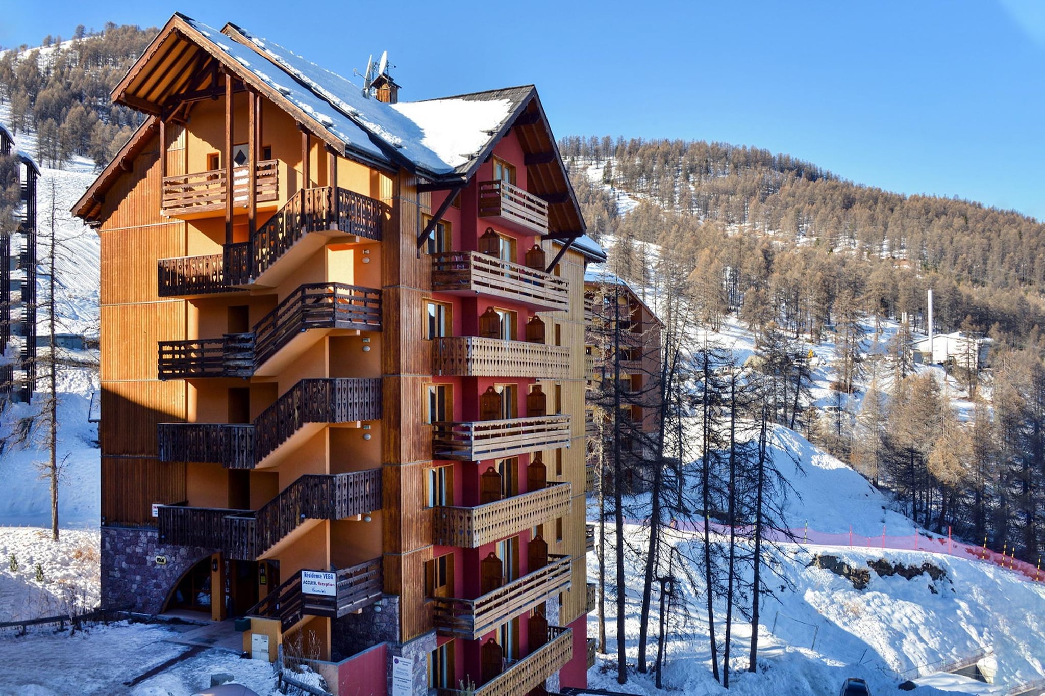 RÃ©sidence VEGA-Appartement 2 piÃ¨ces avec coin nuit 7 personnes - Exterieur winter