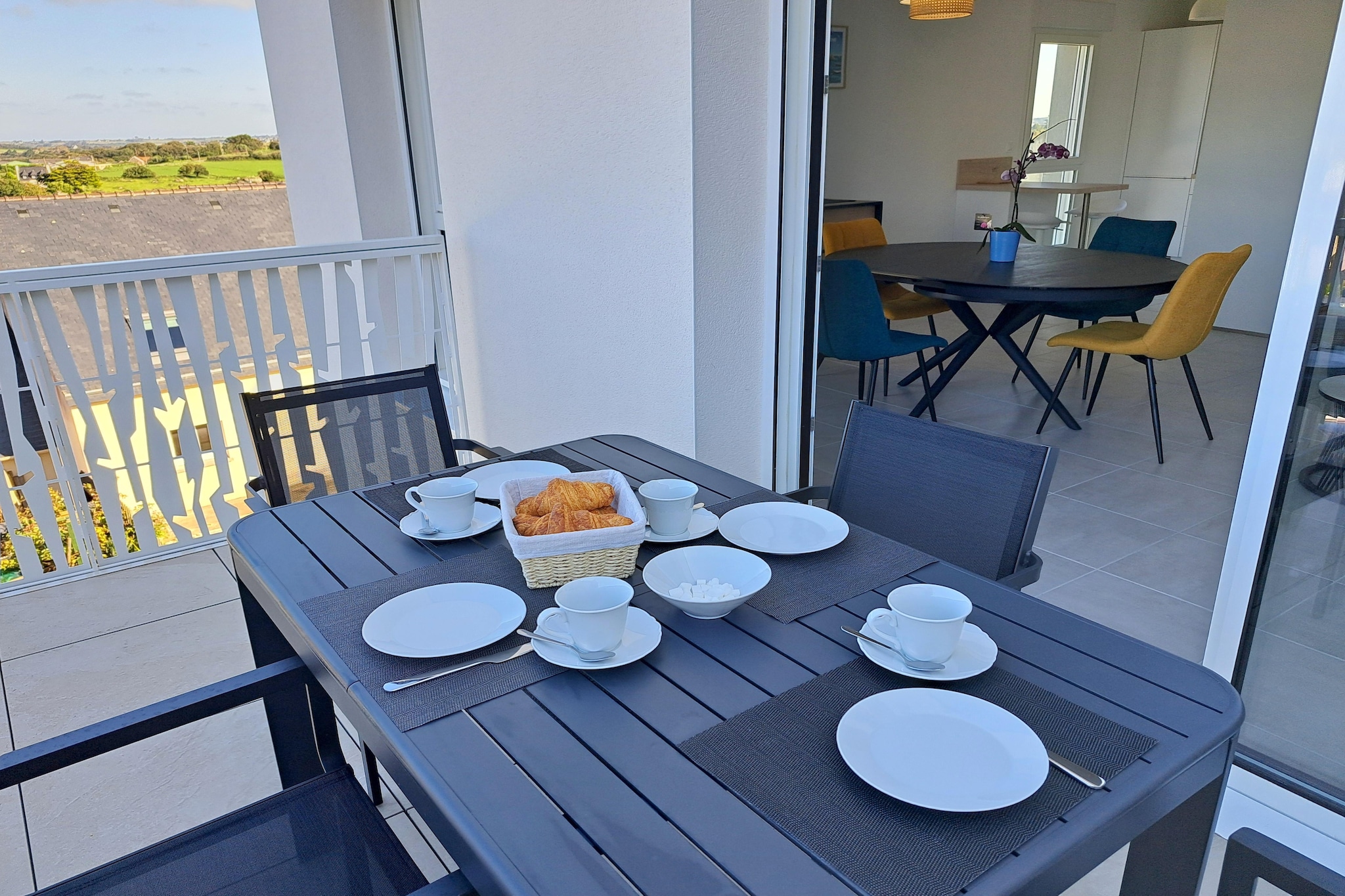 Ferienwohnung in Pouarzel - Terrasbalkon