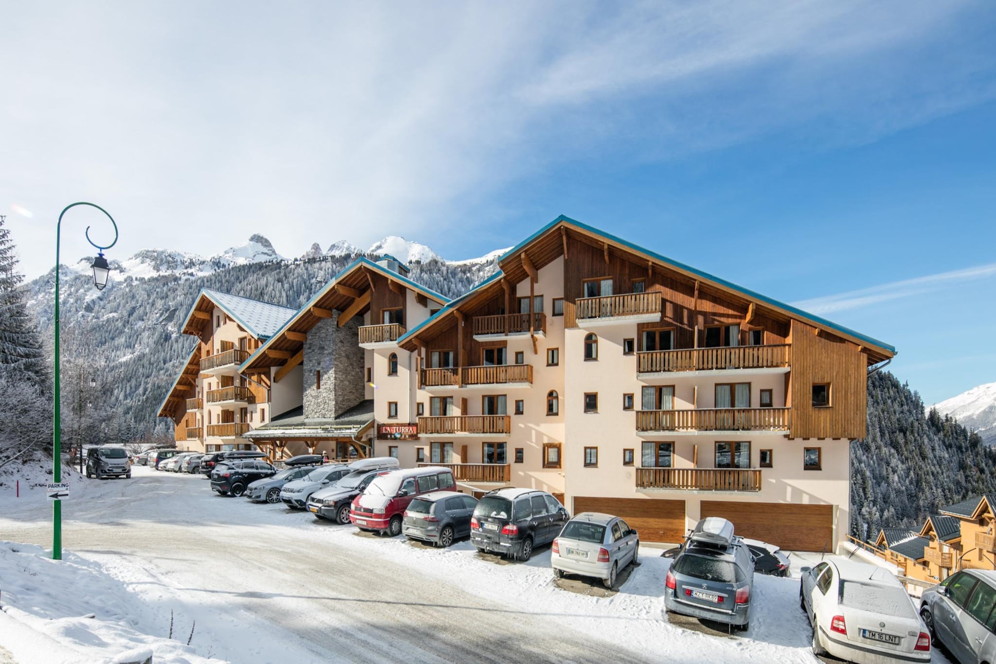 RÃ©sidence La Turra - Appartement 2 piÃ¨ces avec coin nuit 8 personnes - Außenbereich Winter