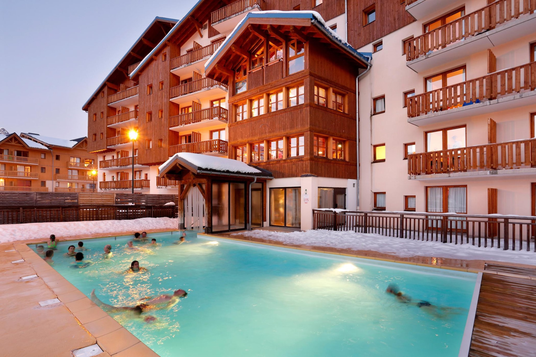 RÃ©sidence La Turra - Appartement 2 piÃ¨ces avec coin nuit 8 personnes - Außenbereich Winter