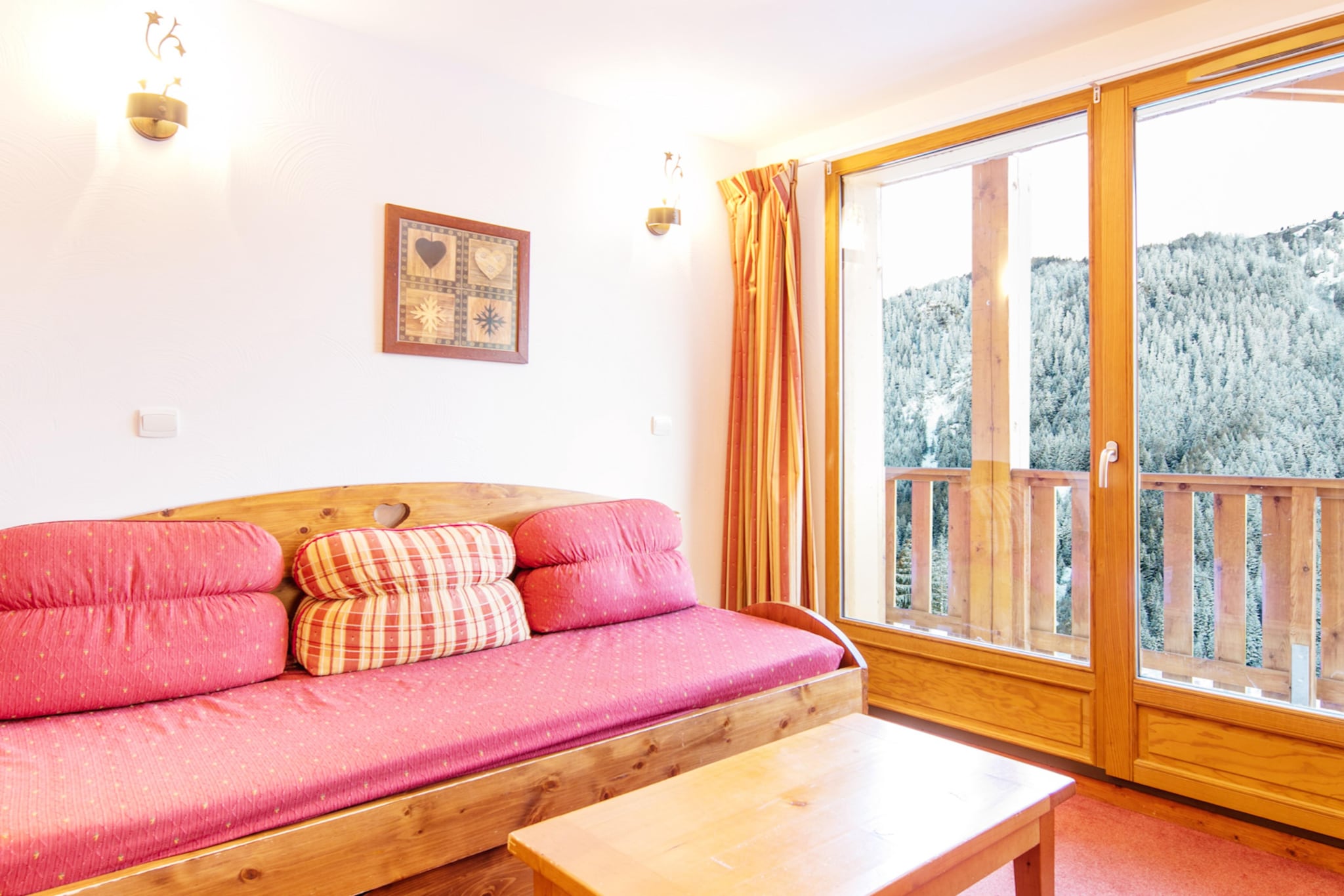 Les Chalets de la Ramoure - Appartement 2 piÃ¨ces 4 personnes - Woonkamer