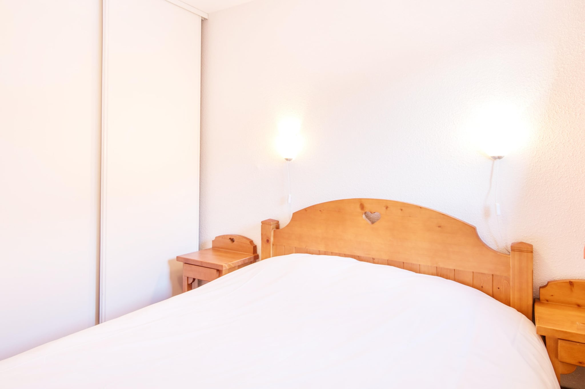 Les Chalets de la Ramoure - Appartement 2 piÃ¨ces avec coin nuit 6 personnes - Slaapkamer