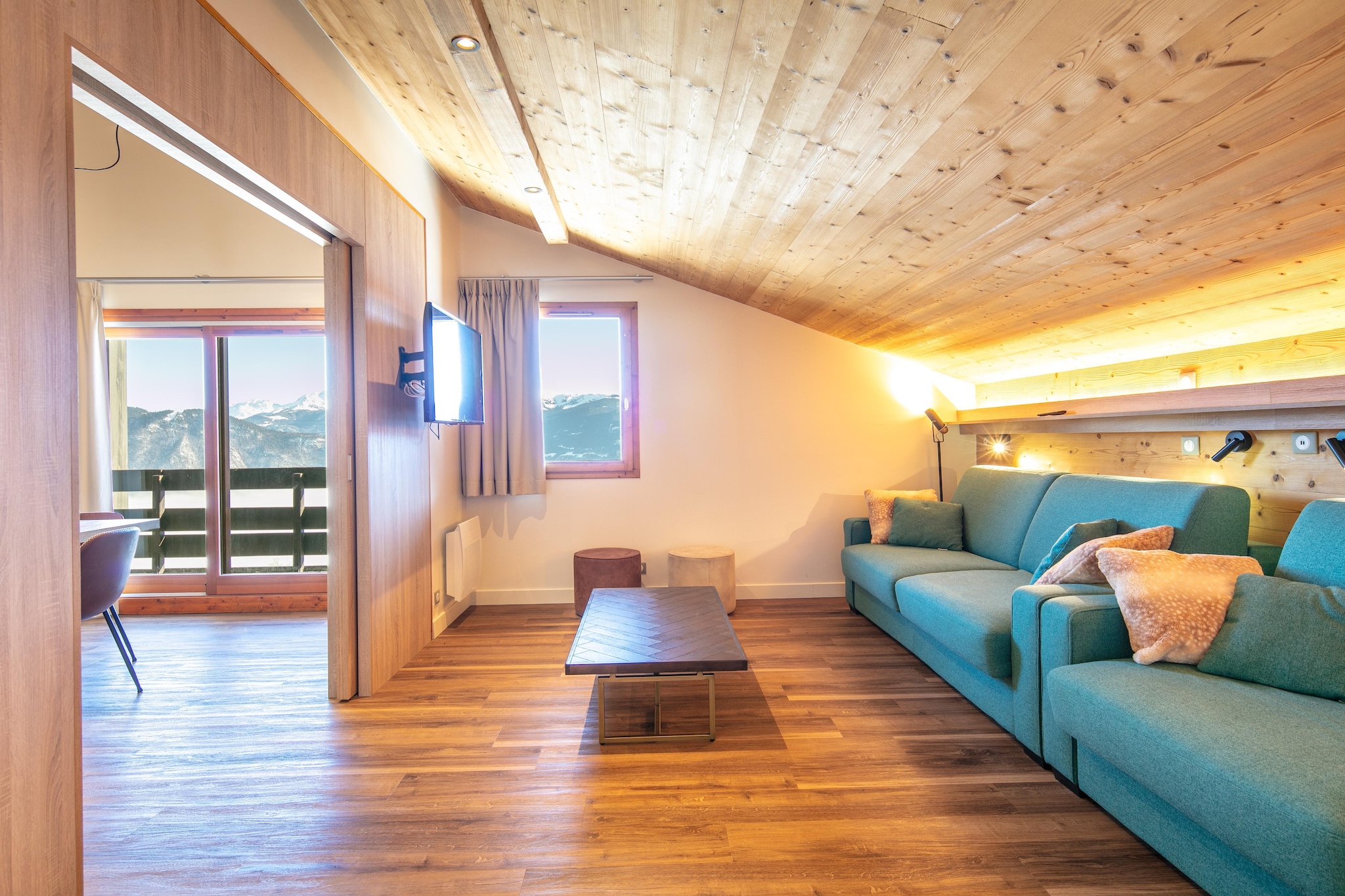 RÃ©sidence La Duit-Appartement 3 piÃ¨ces avec coin nuit 10 personnes - Salon