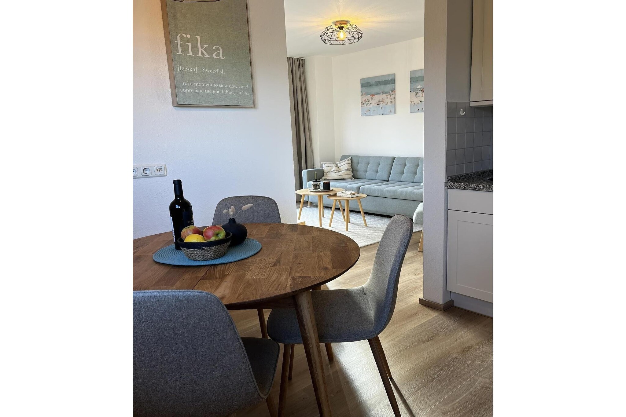 Ferienwohnung L36EG links - Eetkamer