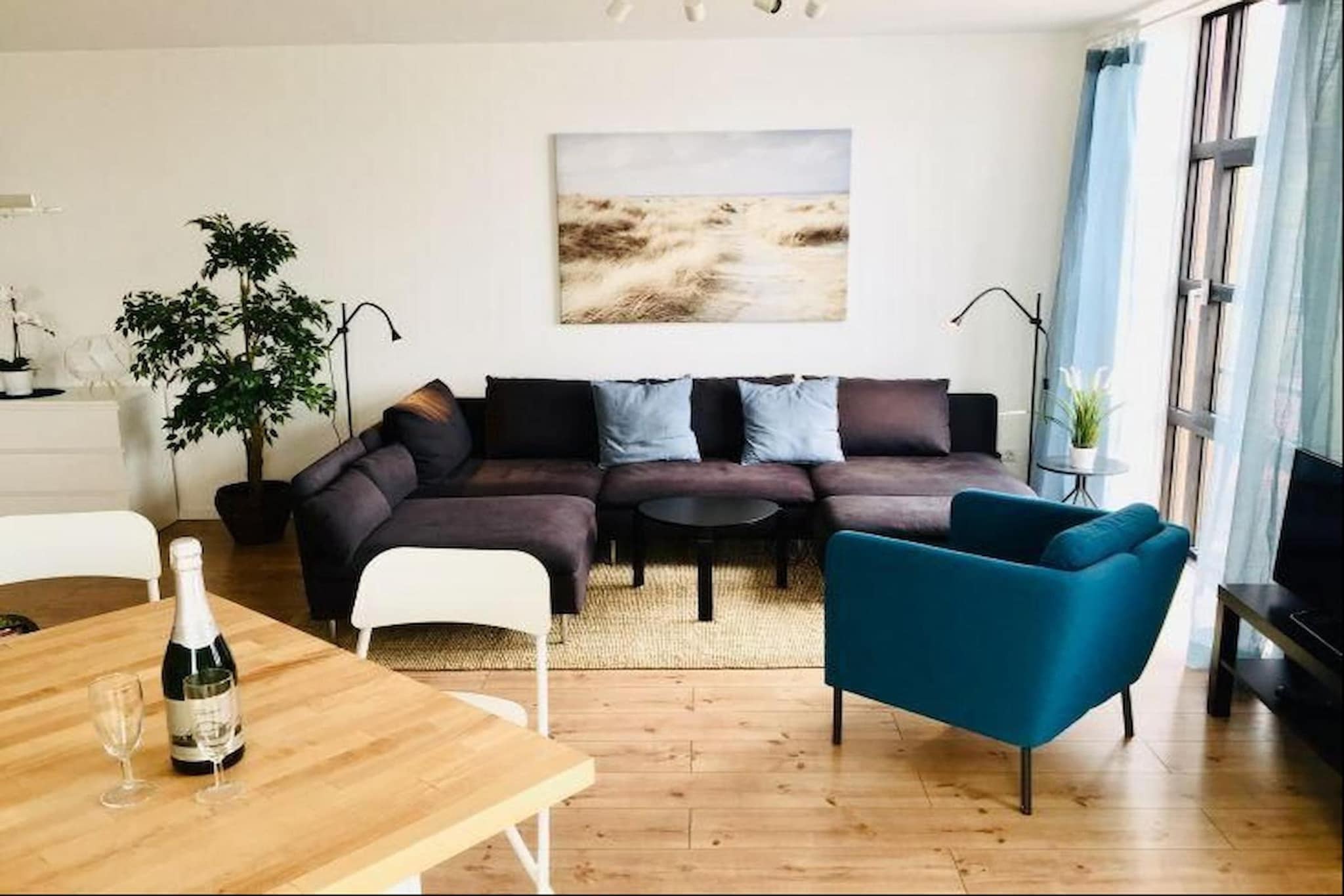 Ferienwohnung meerBlick - Woonkamer