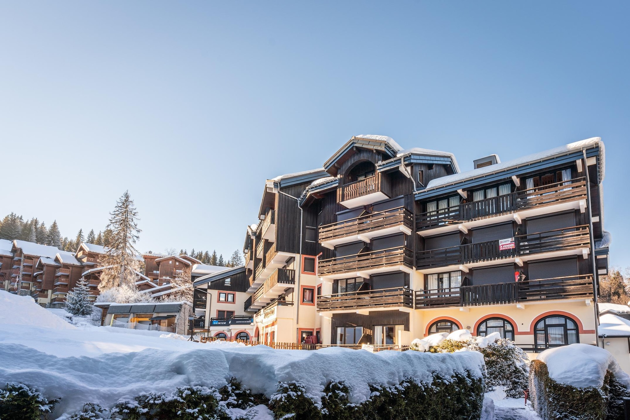 Grand Morillon Studio 4 personnes avec coin nuit - Außenbereich Winter