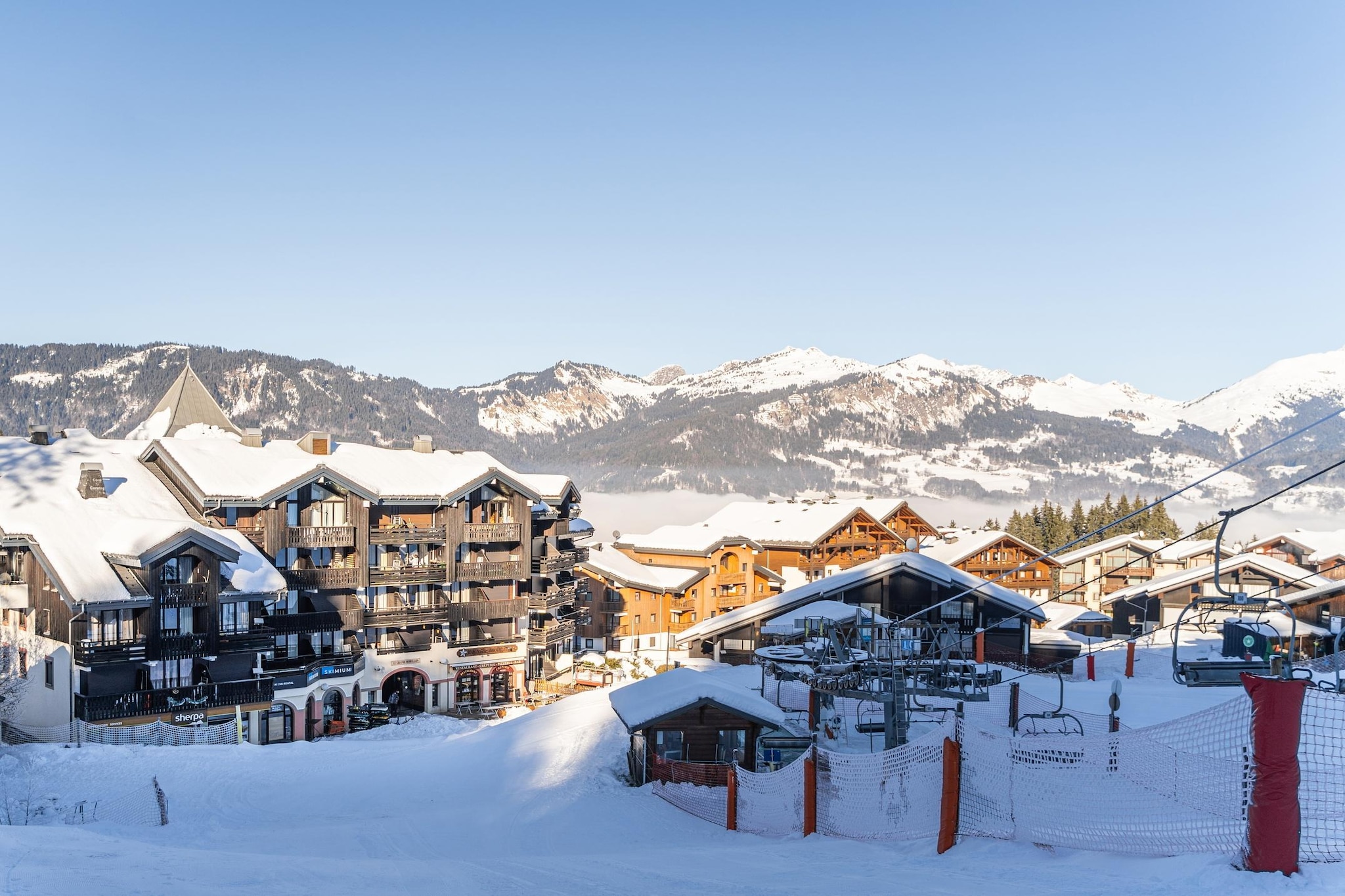 Grand Morillon Studio 4 personnes avec coin nuit - Außenbereich Winter