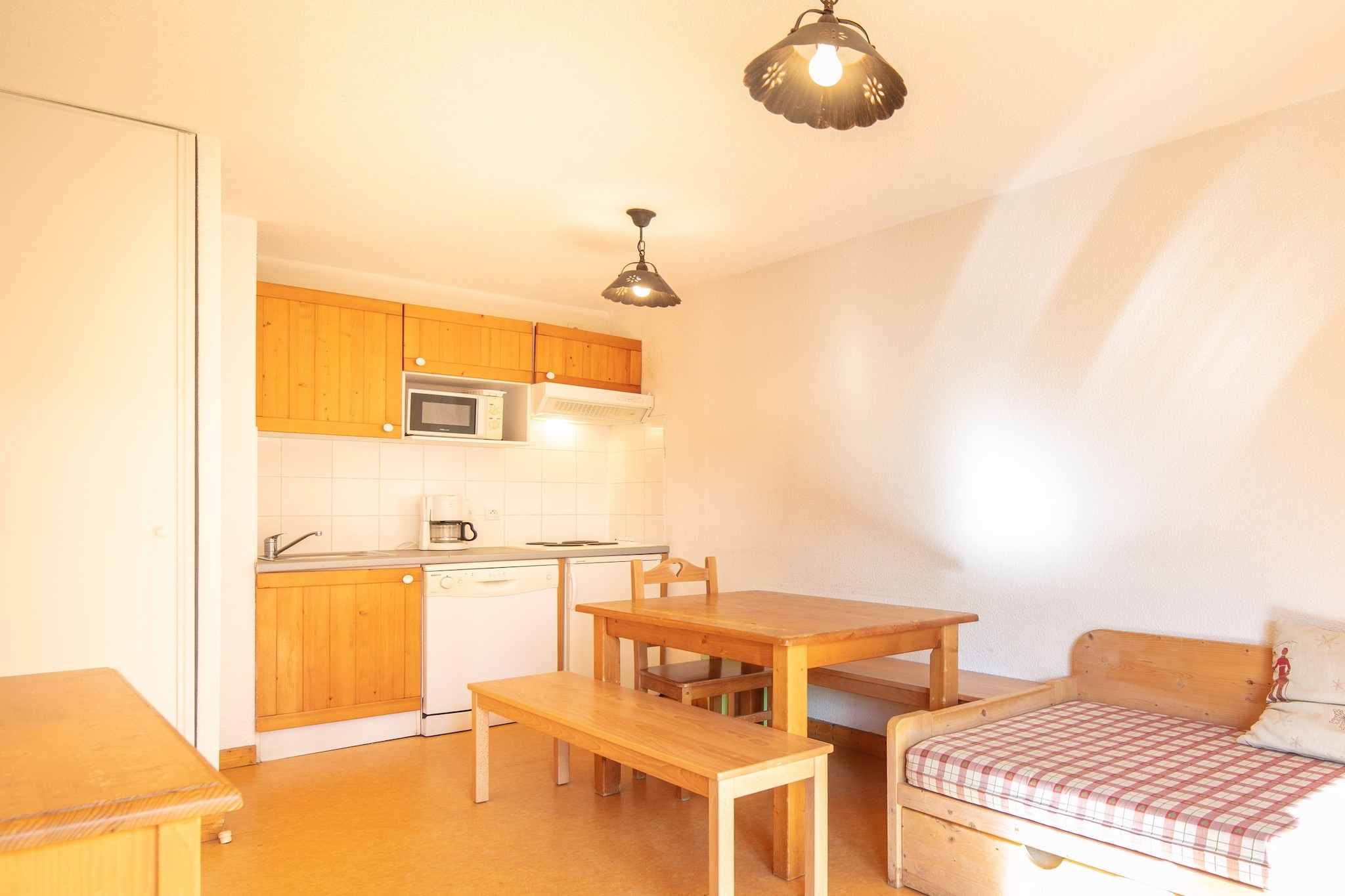 RÃ©sidence Le Hameau de l'Alpage	Studio 4 personnes avec coin nuit - Küche