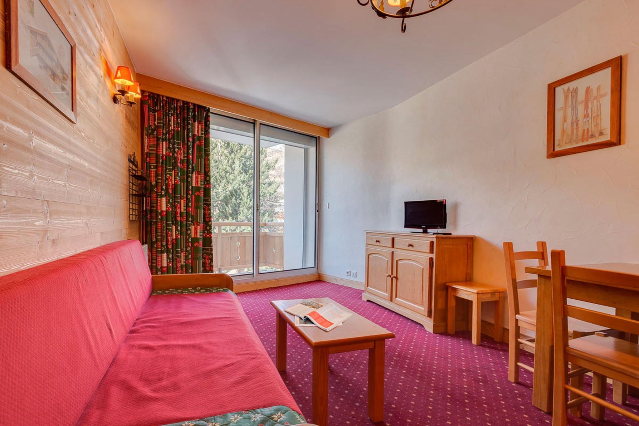 RÃ©sidence Le Sappey-Studio 4 personnes avec coin nuit - Wohnzimmer