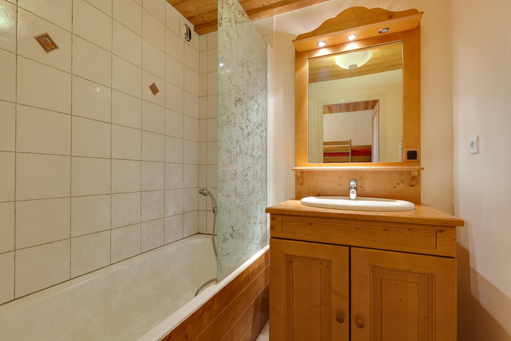 RÃ©sidence Saint Christophe-Studio 4 personnes avec coin nuit - Badkamer
