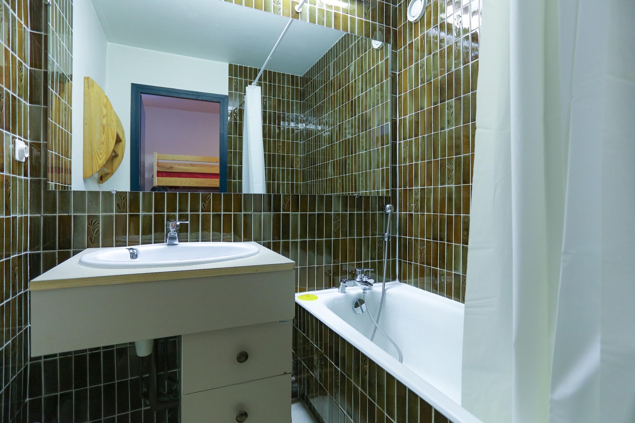 RÃ©sidence Saint Christophe-Studio 4 personnes avec coin nuit - Badkamer