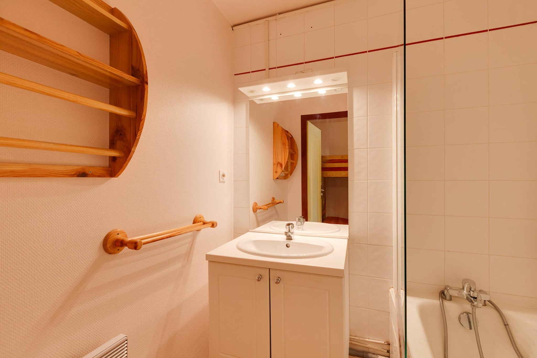 RÃ©sidence Saint Christophe-Studio 4 personnes avec coin nuit - Badkamer