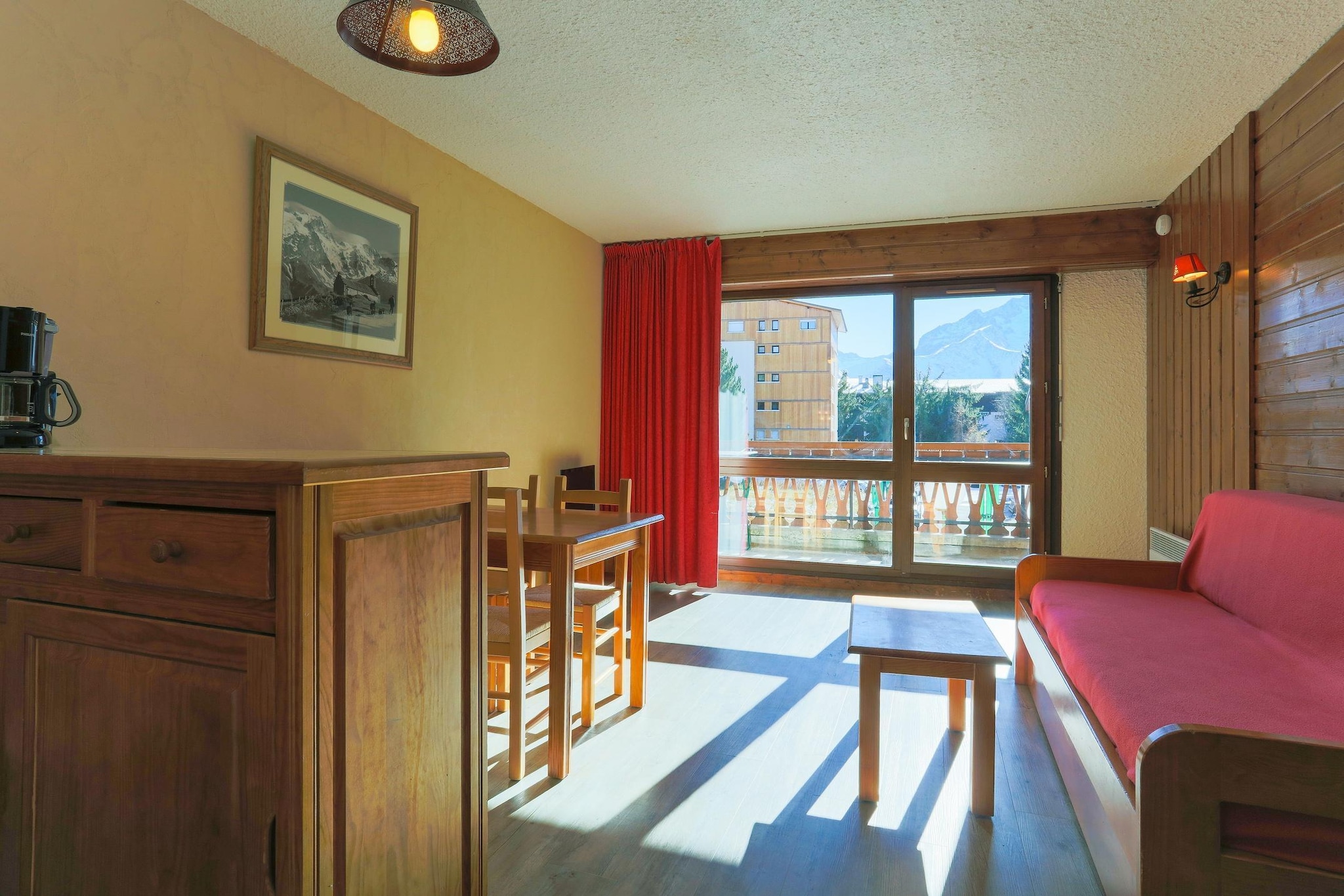 RÃ©sidence Saint Christophe-Studio 4 personnes avec coin nuit - Woonkamer