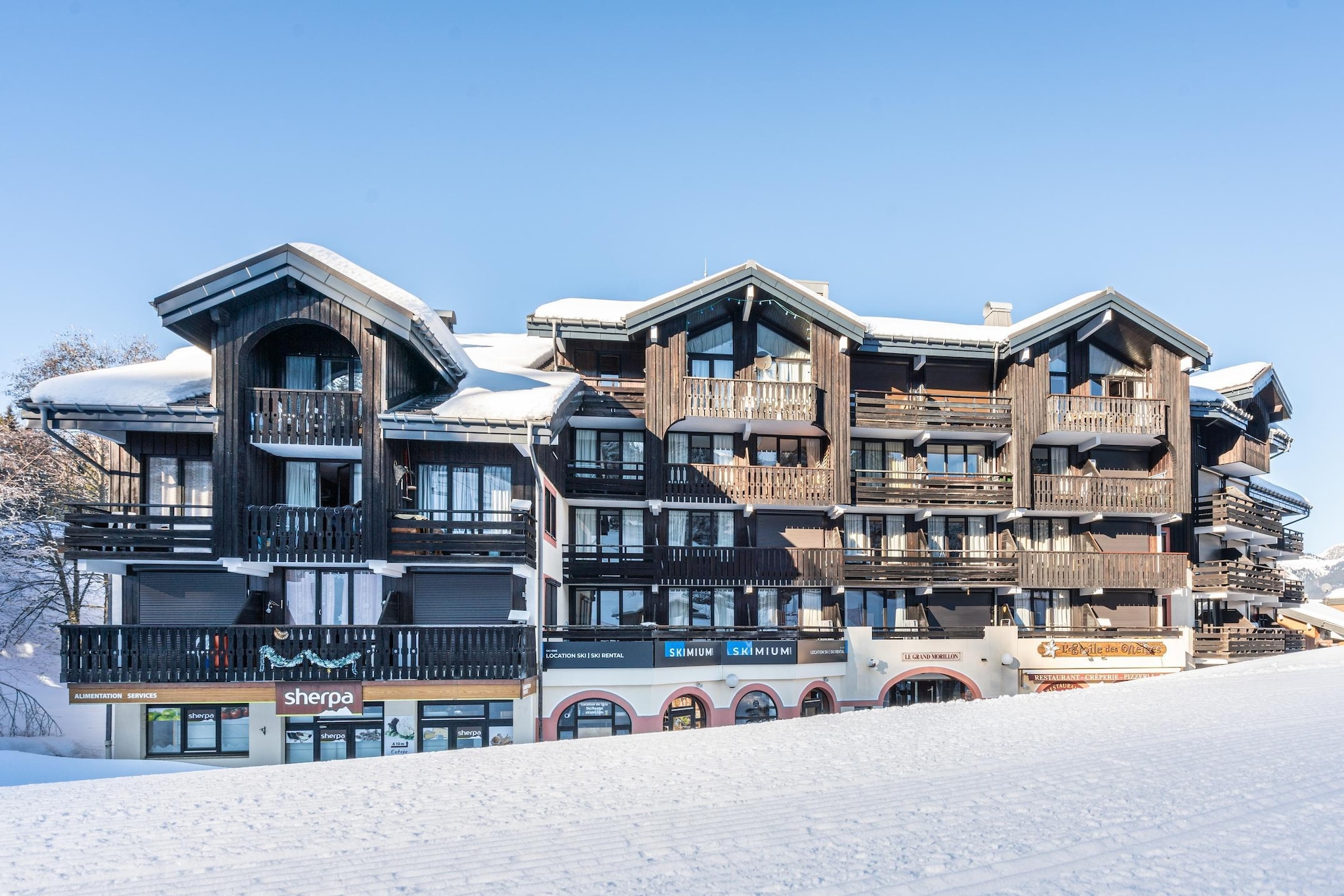 Grand Morillon Appartement 2 piÃ¨ces 5 personnes - vue montagne - Außenbereich Winter