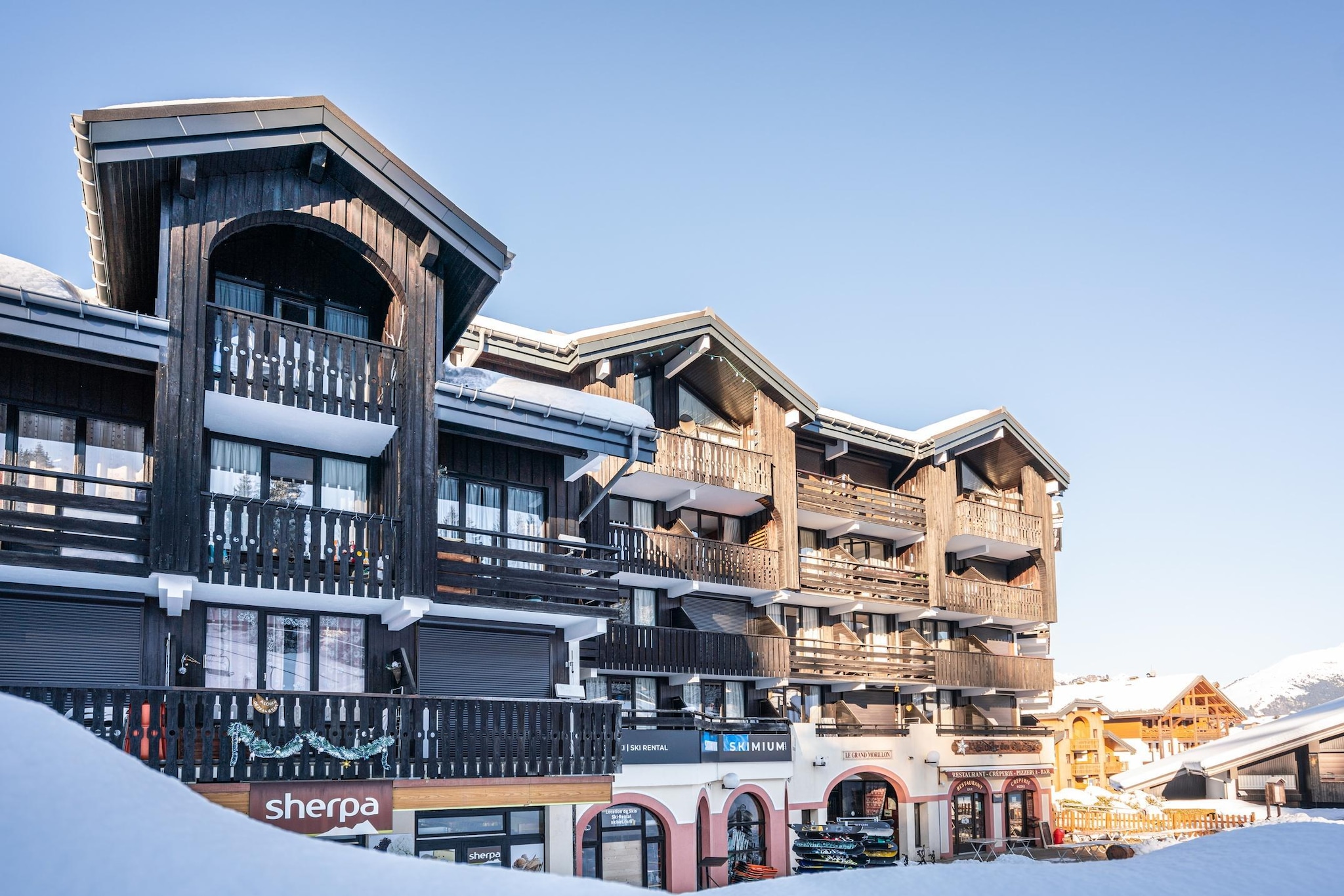 Grand Morillon Appartement 2 piÃ¨ces 5 personnes - vue montagne - Außenbereich Winter