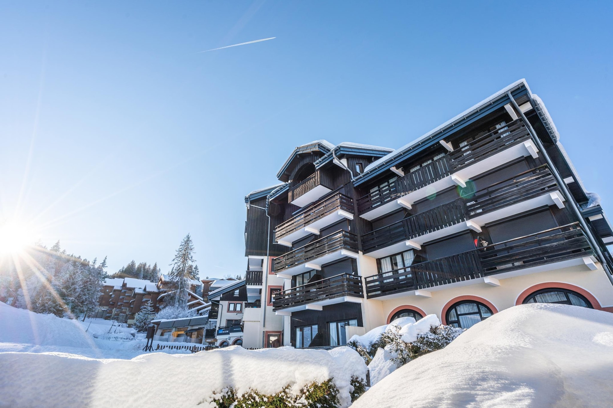 Grand Morillon Appartement 2 piÃ¨ces 5 personnes - vue montagne - Außenbereich Winter