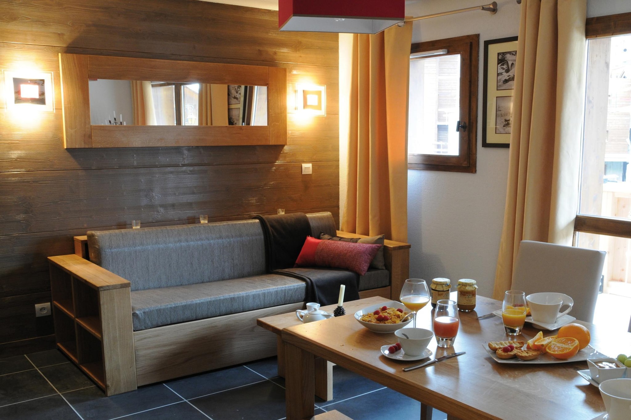 Les Chalets Edelweiss 3 Pièces Alcôve Duplex 7/8 Pers - Wohnzimmer