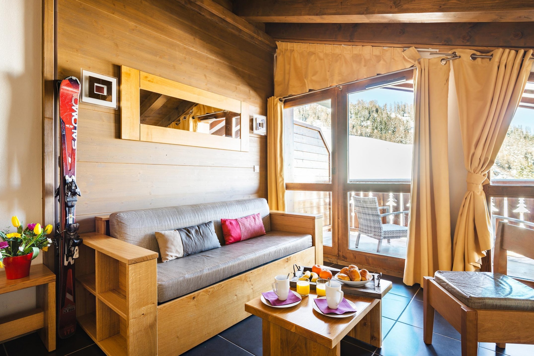 Les Chalets Edelweiss 2 Pièces 4 Pers - Wohnzimmer