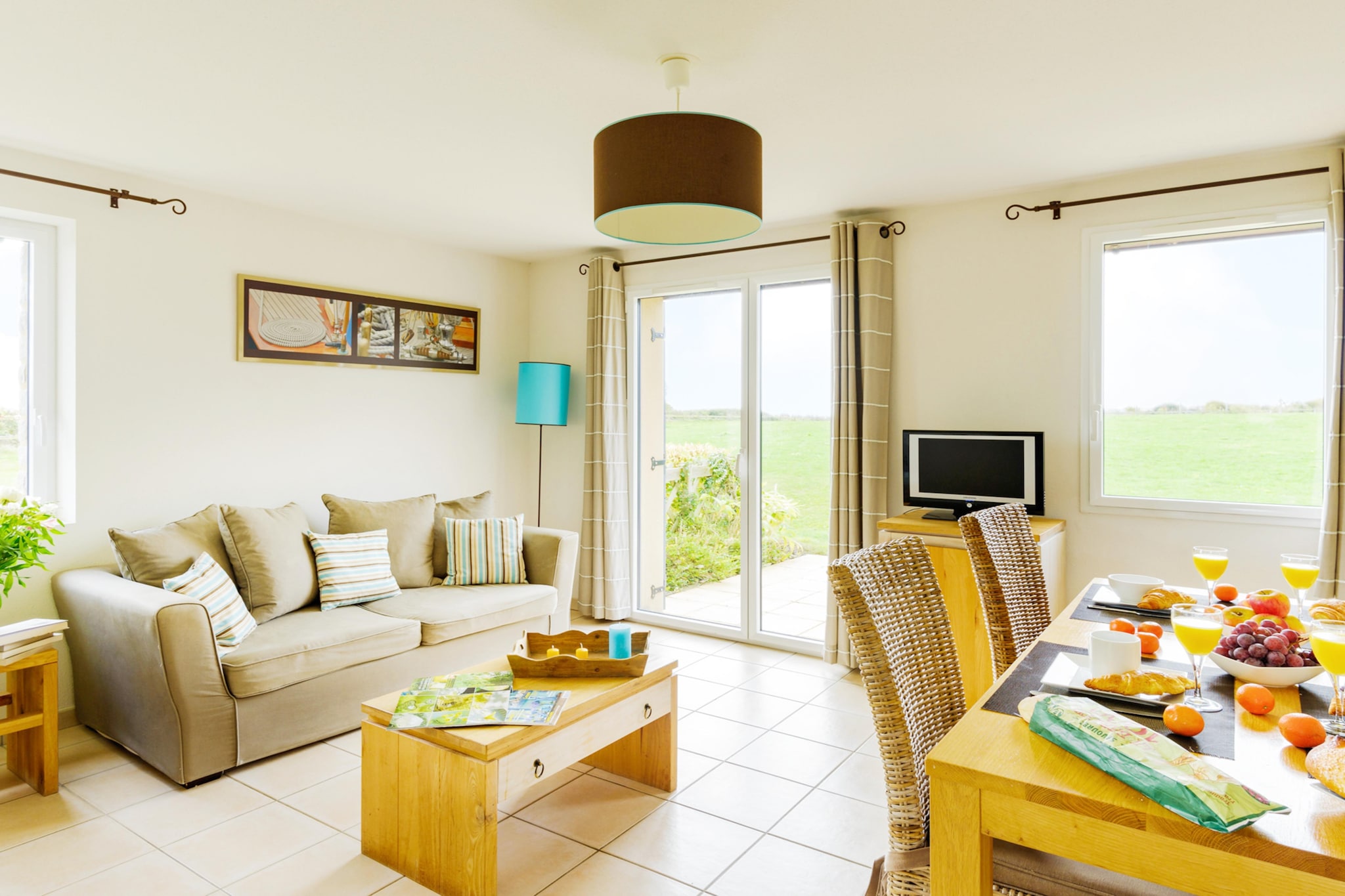 Les Hauts de la Houle Villa Duplex 8 pax OTA - Living room