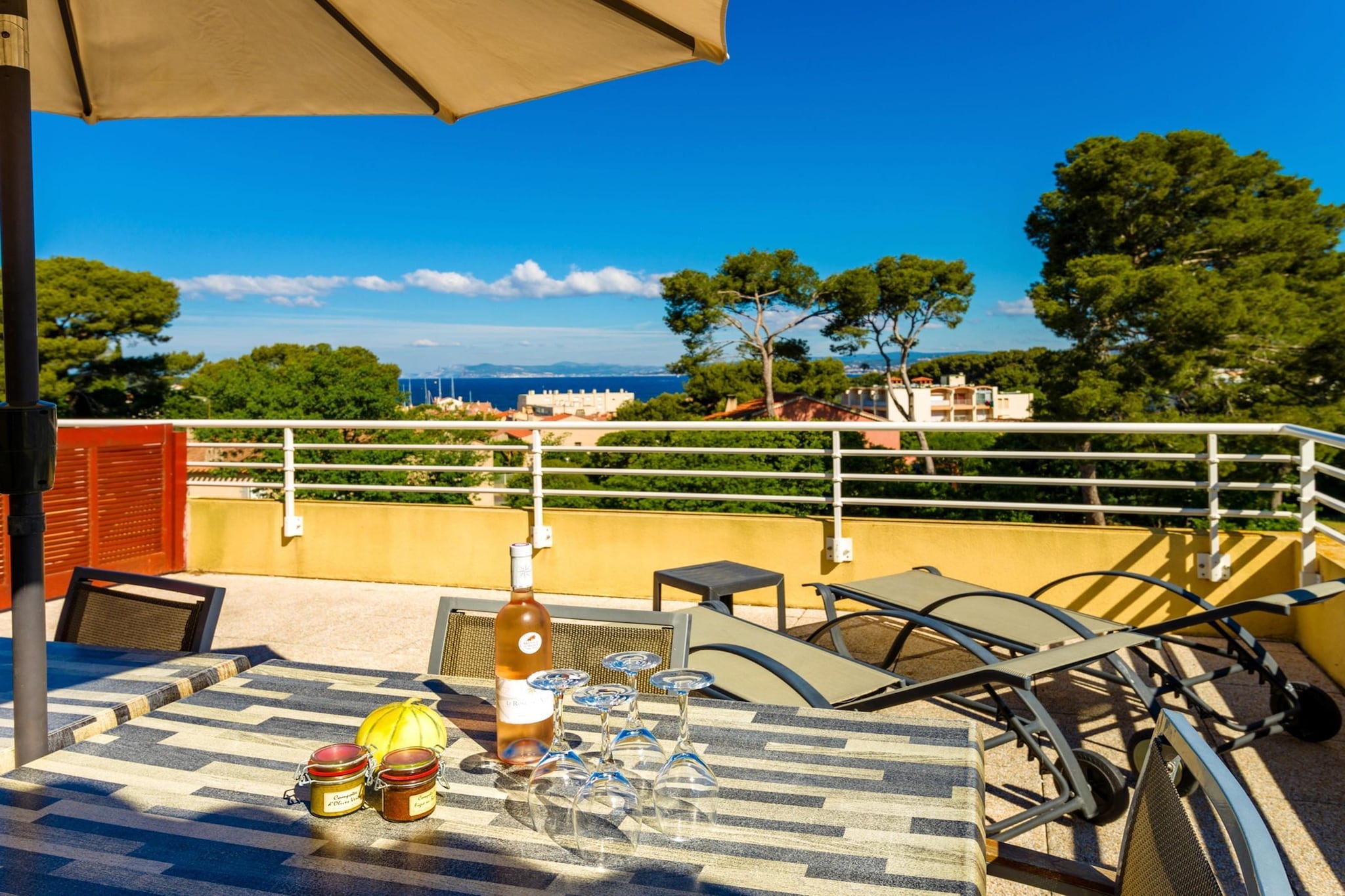 Les Terrasses des Embiez 3 PIECES DUPLEX 6 PERS. CLIMATISE OTA - Terrasbalkon