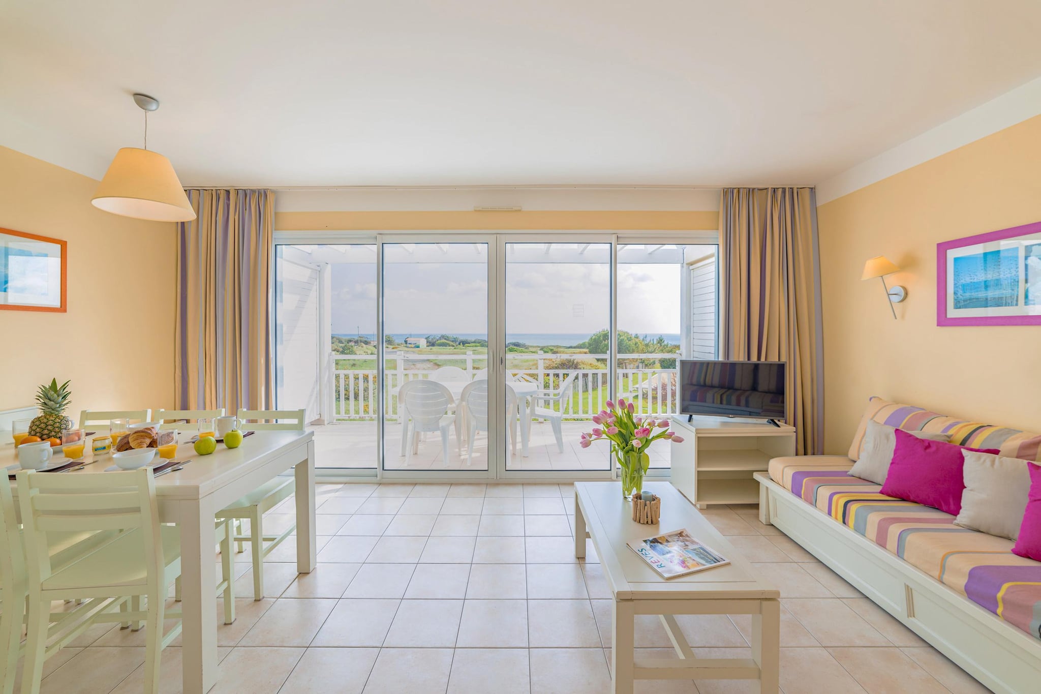 L’Estran Suite 2 Pièces 5 Pers - Woonkamer