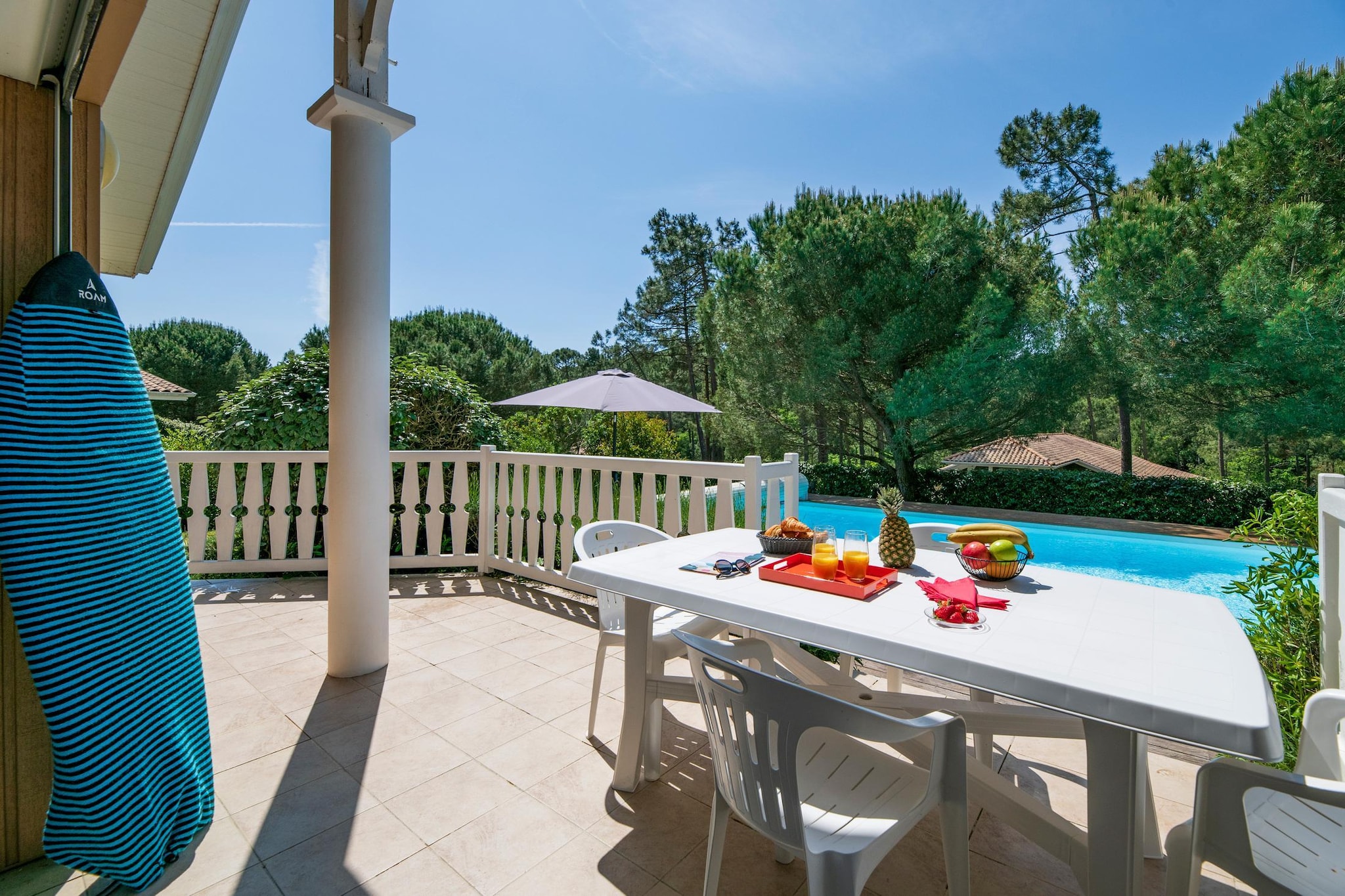 Atlantic Green Villa 8 personnes Piscine Supérieure OTA - Terrasbalkon