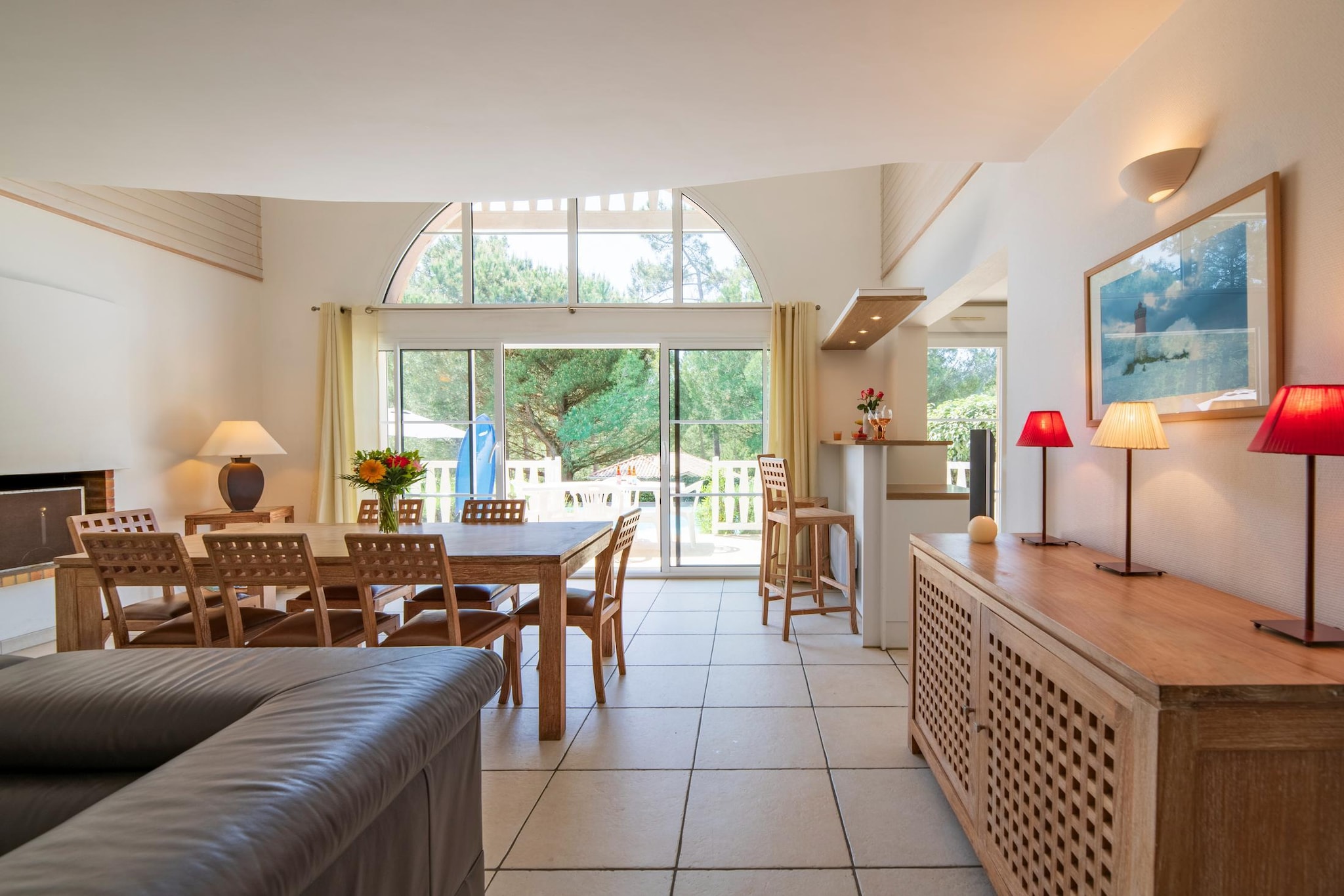 Atlantic Green Villa 8 personnes Piscine Supérieure OTA - Woonkamer