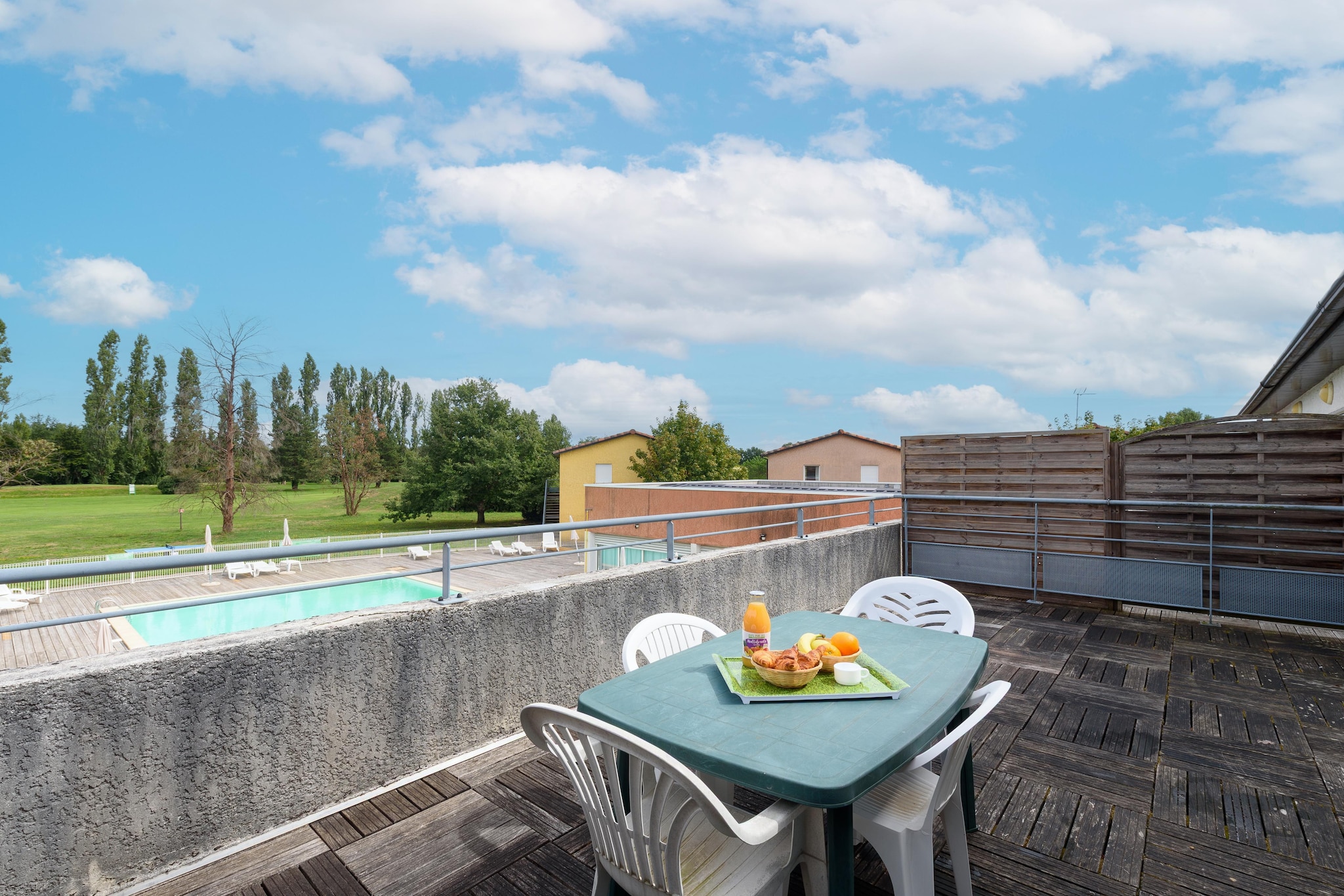 Le Domaine du Green Appartement 3 piÃ¨ces 6 personnes - Terrasbalkon