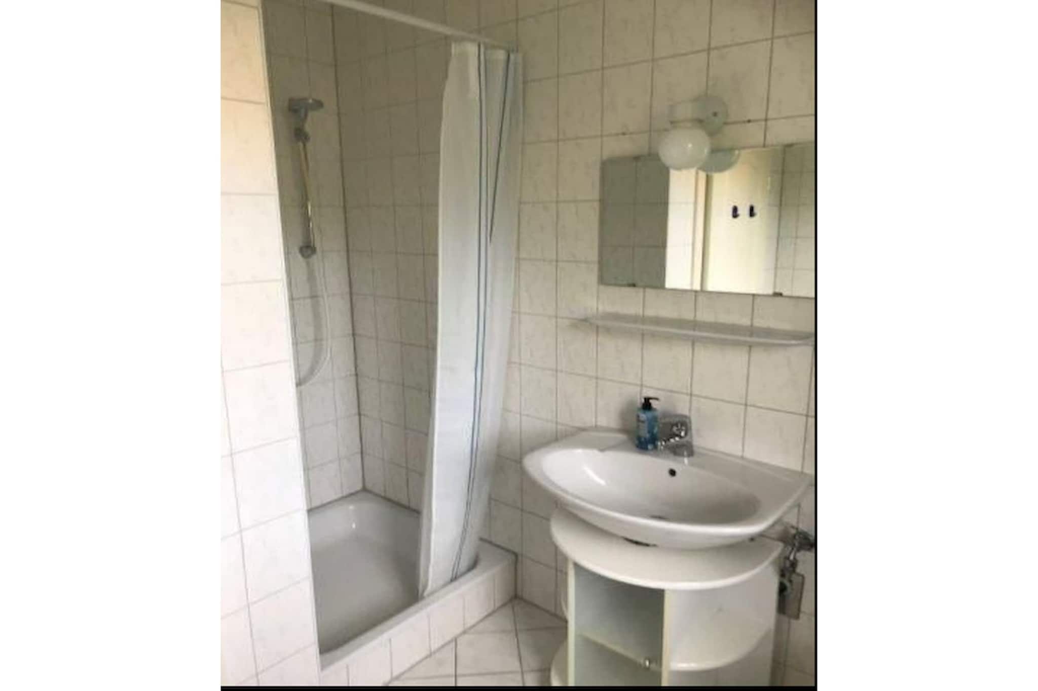 Ferienwohnung Mühlenblick - Badkamer