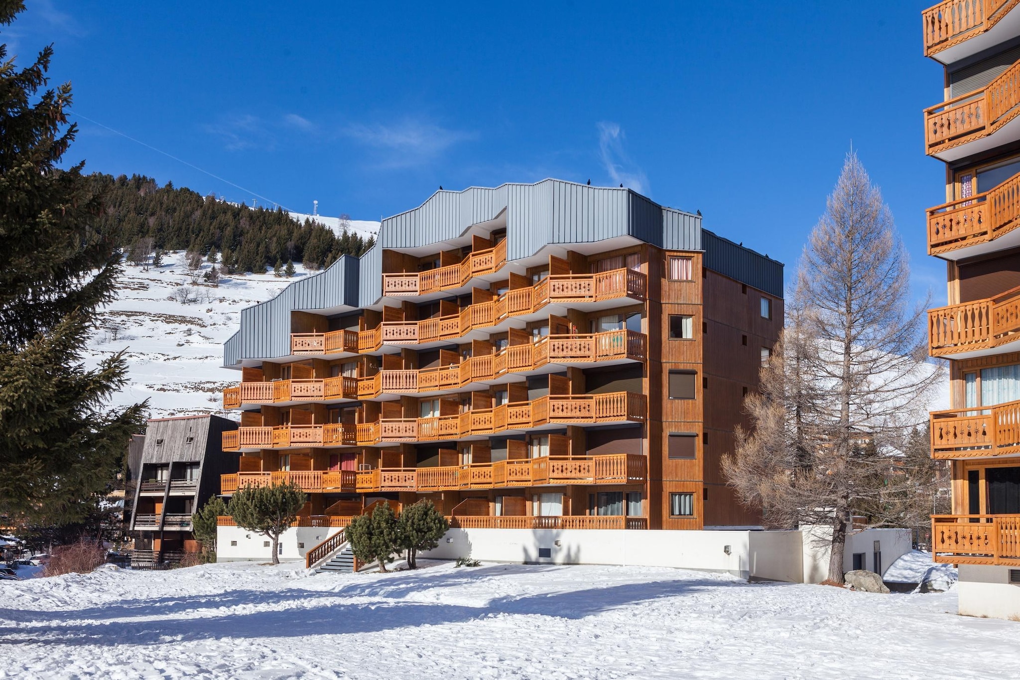 RÃ©sidence Plein Sud-Studio 4 personnes avec coin nuit - Extérieur hiver