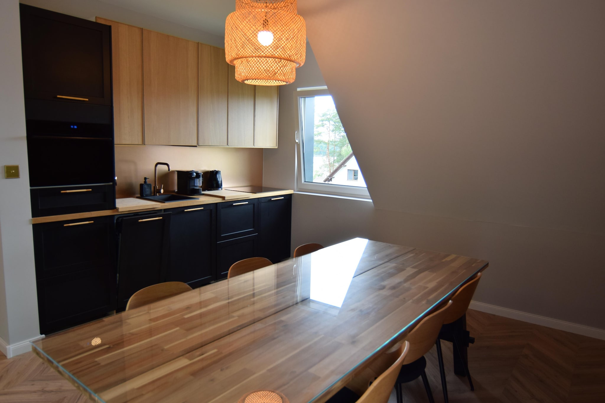 Apartament na III piętrze z prywatną sauną i dużym tarasem Stężyca - Küche