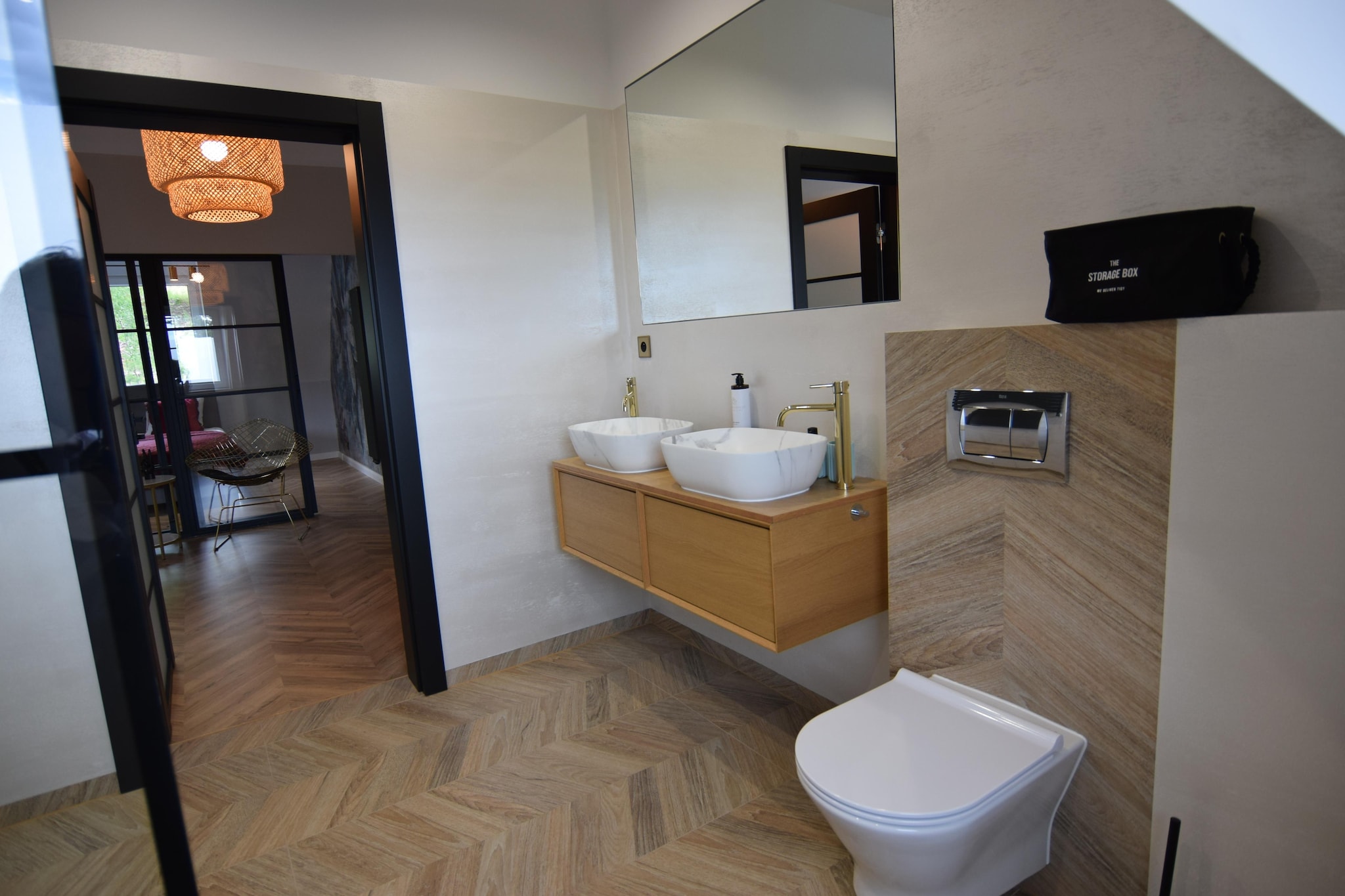 Apartament na III piętrze z prywatną sauną i dużym tarasem Stężyca - Badezimmer