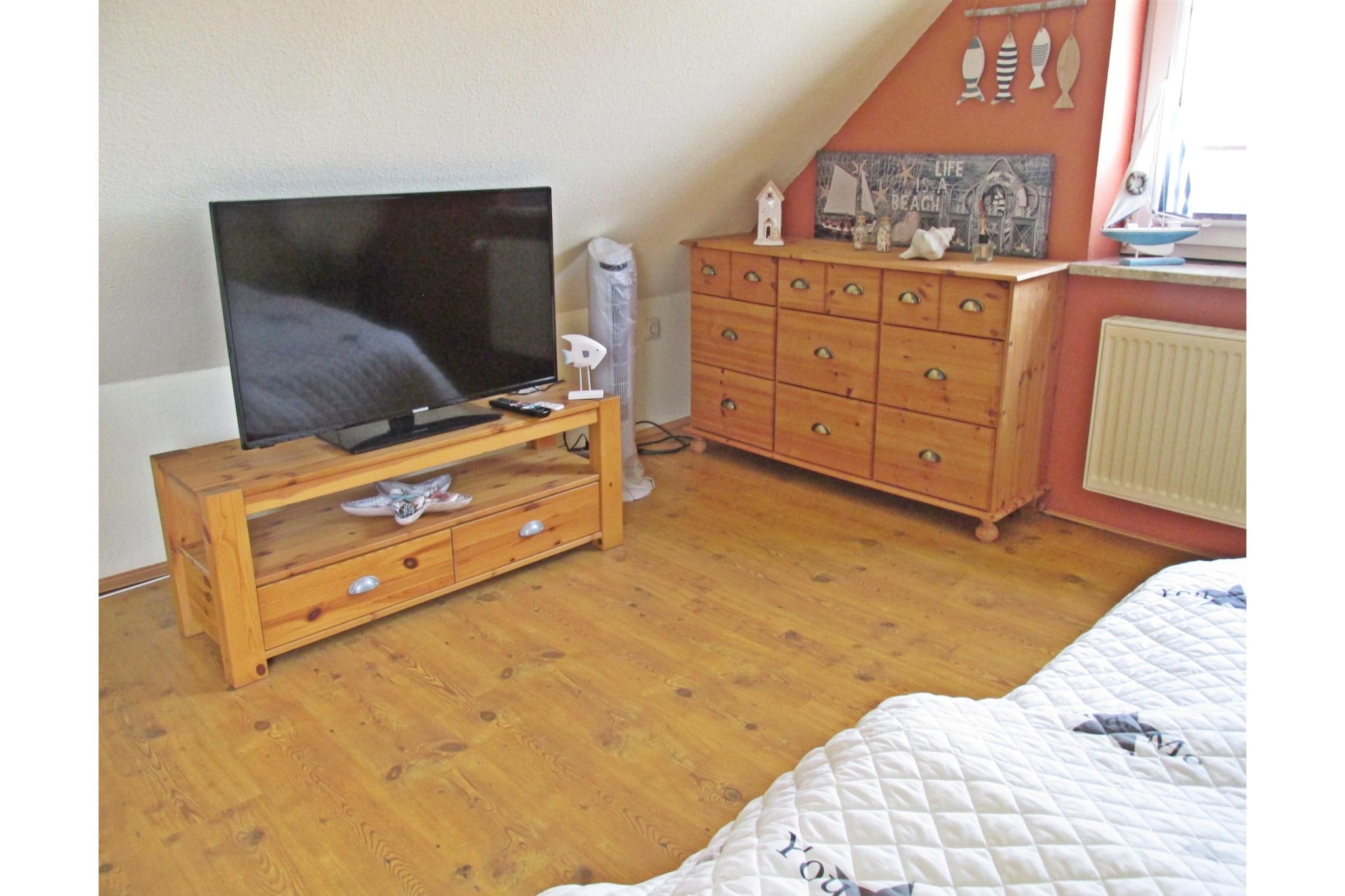 Ferienwohnung im Obergeschoss 18 - Woonkamer
